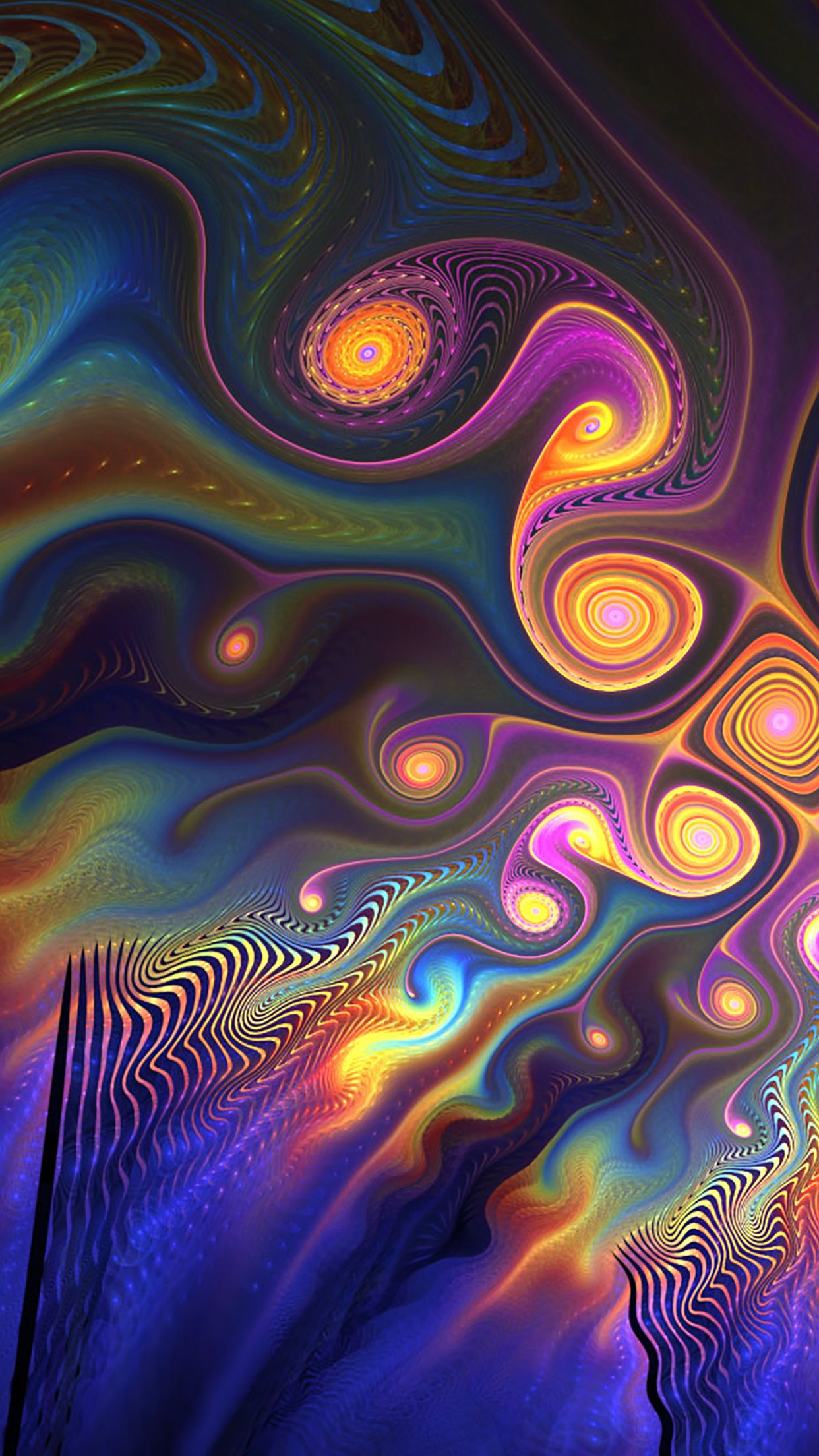 1242x2208  3D Fractal iPhone Wallpapers - Лучшие бесплатные 3D-фрактальные фоны iPhone - WallpaperAccess 