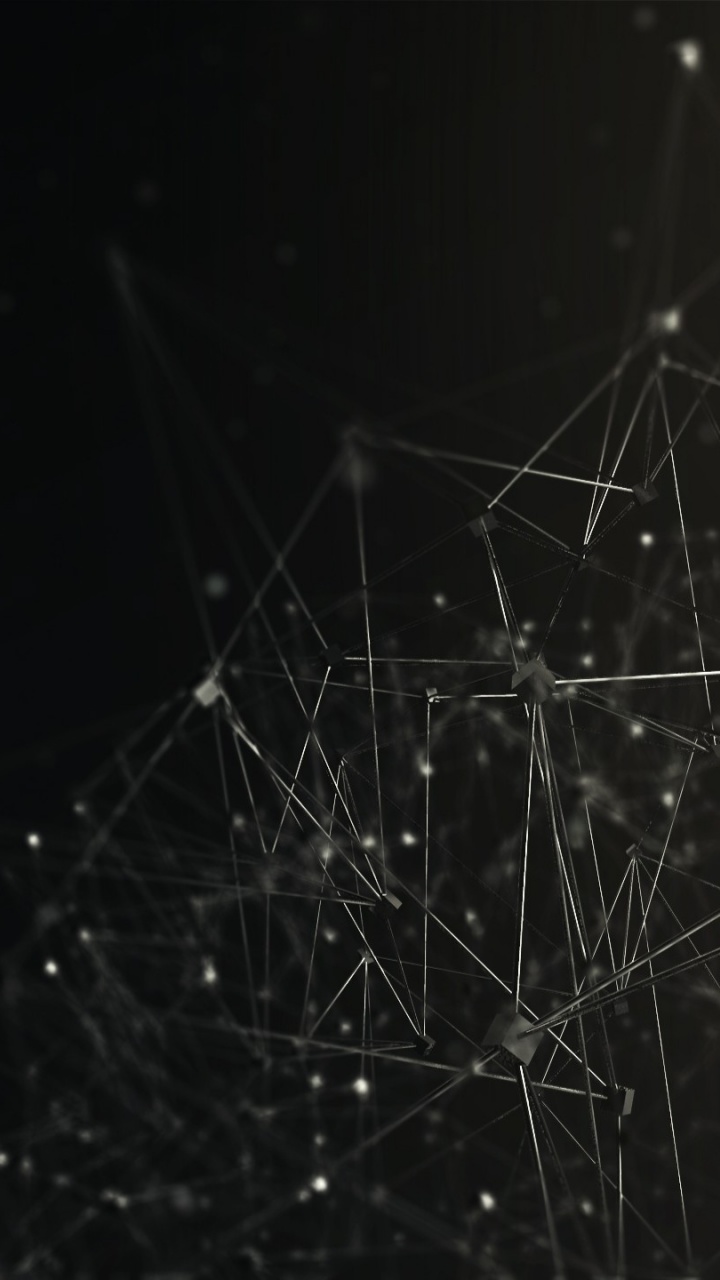 720x1280  Sharp AQUOS Phone 104SH Обои: Черные фракталы Android-обои 