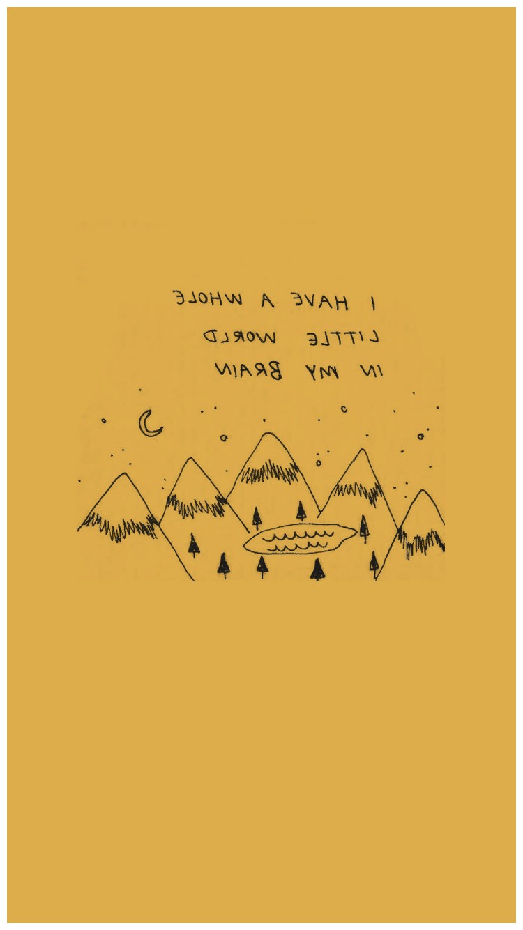 750x1334   Фоновые эстетические обои Iphone Yellow