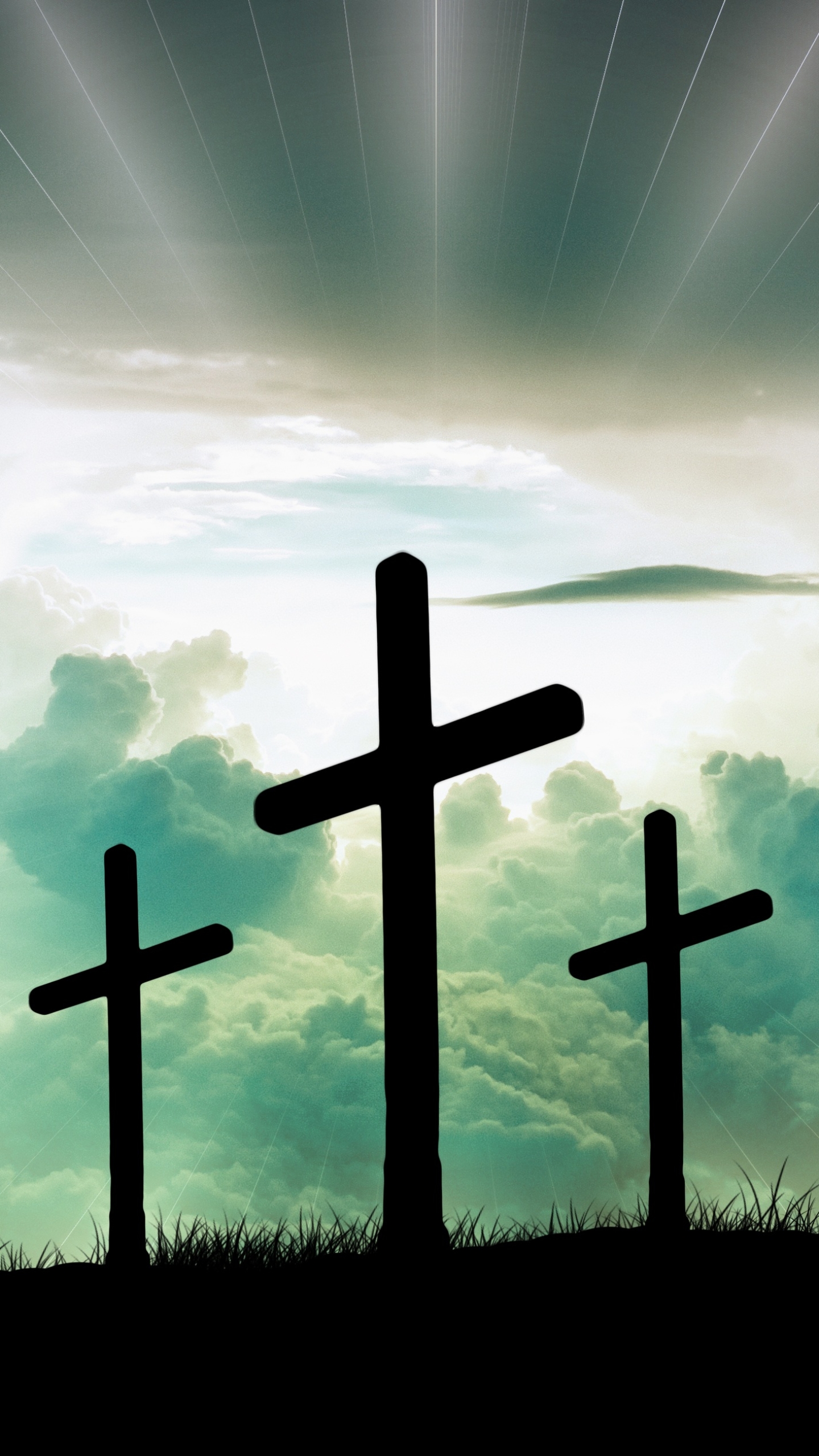 1440x2560 Religious / Cross Mobile Wallpaper - Jesus Cross Wallpaper iPhone - 1440x2560 - Скачать HD обои - WallpaperTip