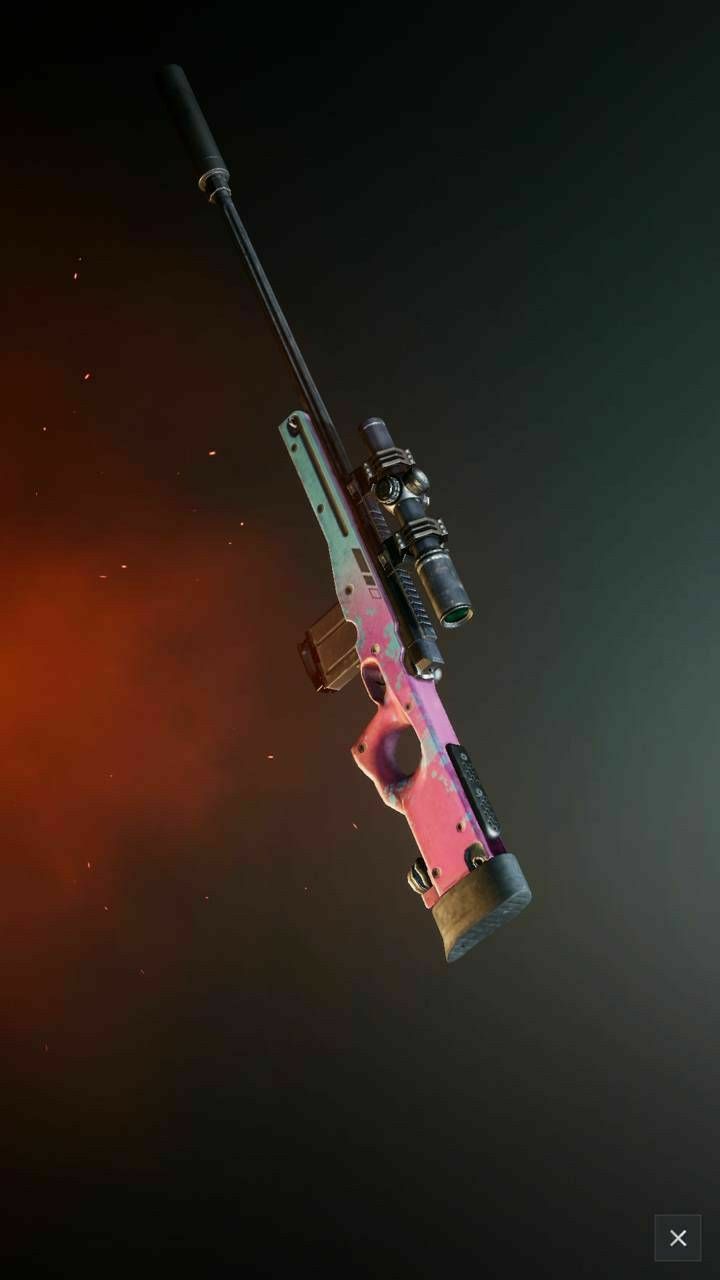 720x1280  AWM Skin (WallPaper) | Обои с оружием Черные обои для телефона Обои для HD телефона