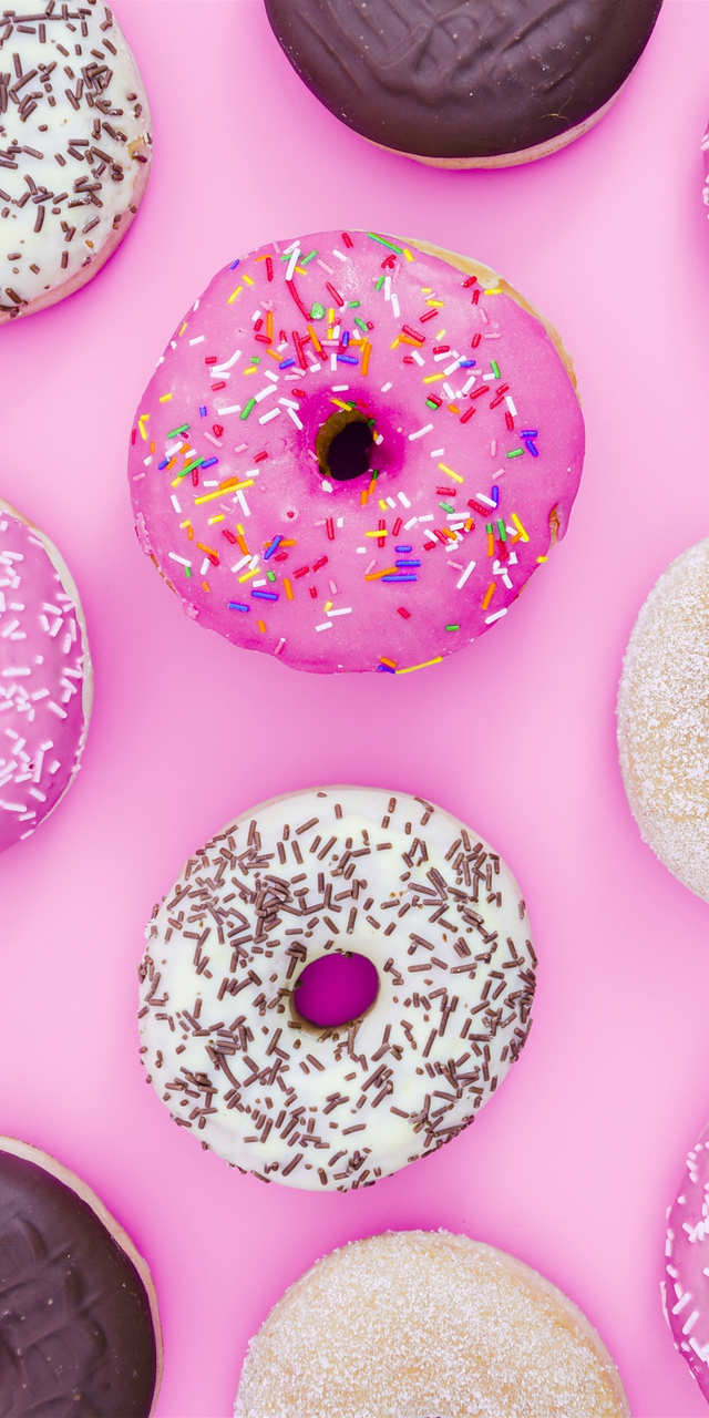 640x1280   Рисование пончиков Обои - Обои Пещера 