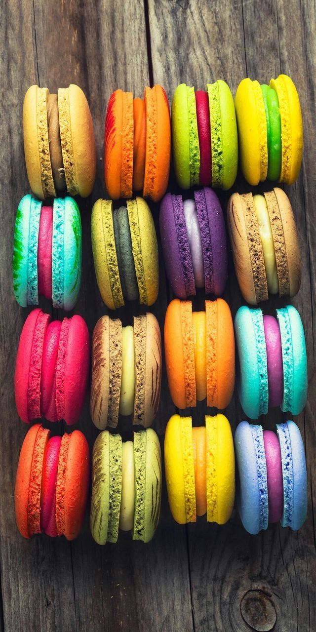 640x1280 Macaroons Macaron Coffee Посуда iPhone 8 Обои Скачать бесплатно