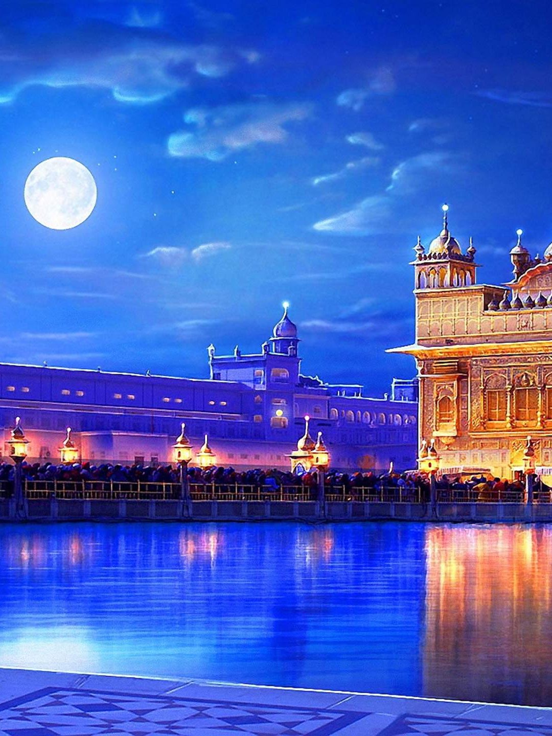 1080x1440  Night Wallpaper Golden Temple - 1080x1440 Wallpaper - teahub.io 