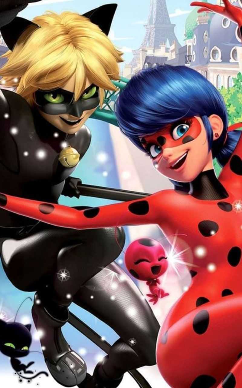 800x1280 Miraculous Ladybug and Cat Noir HD Wallpapers