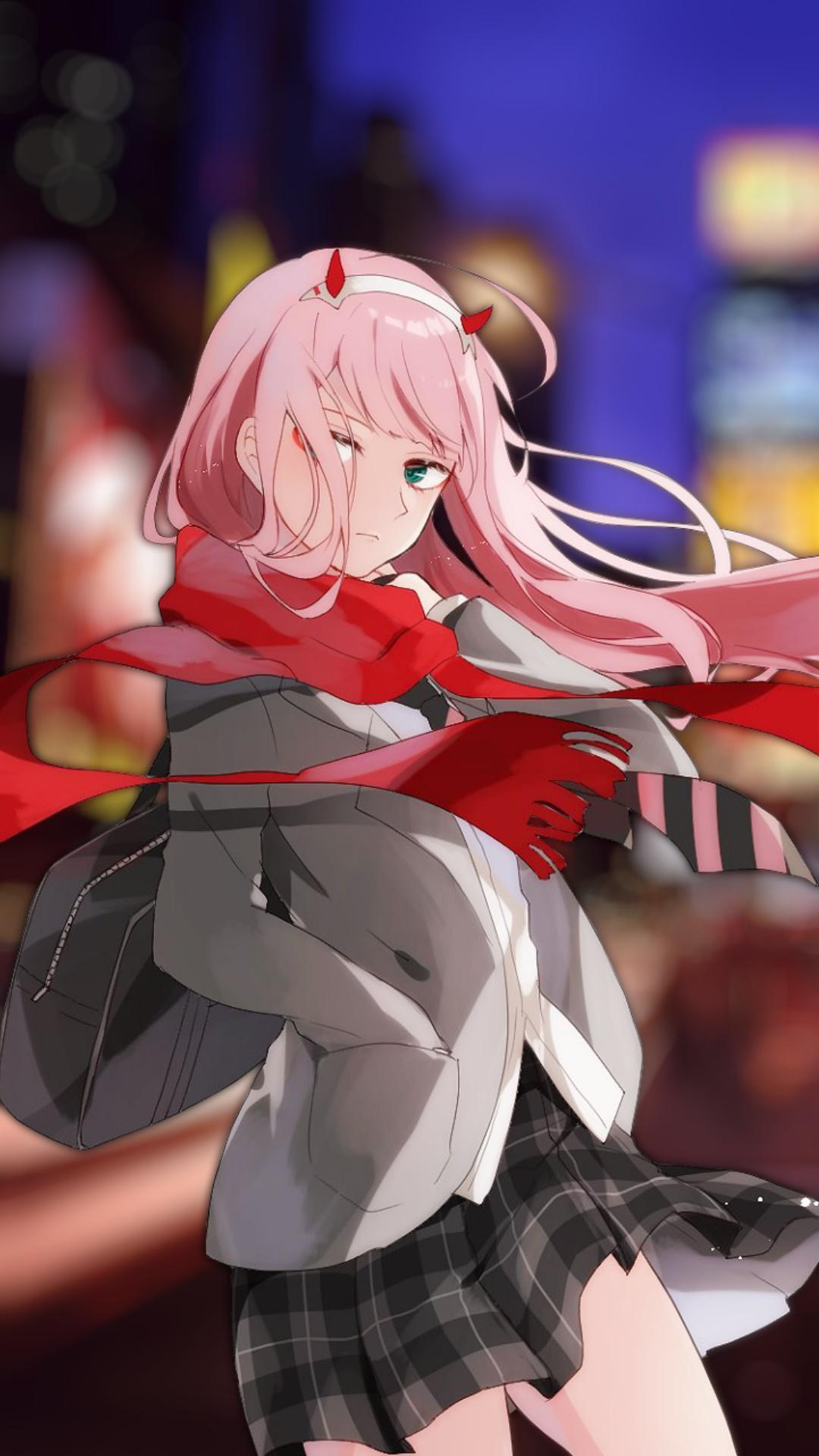 1080x1920  Zero Two (Darling in the FranXX) Мобильные обои # 3042612 - Zerochan Anime Image Board