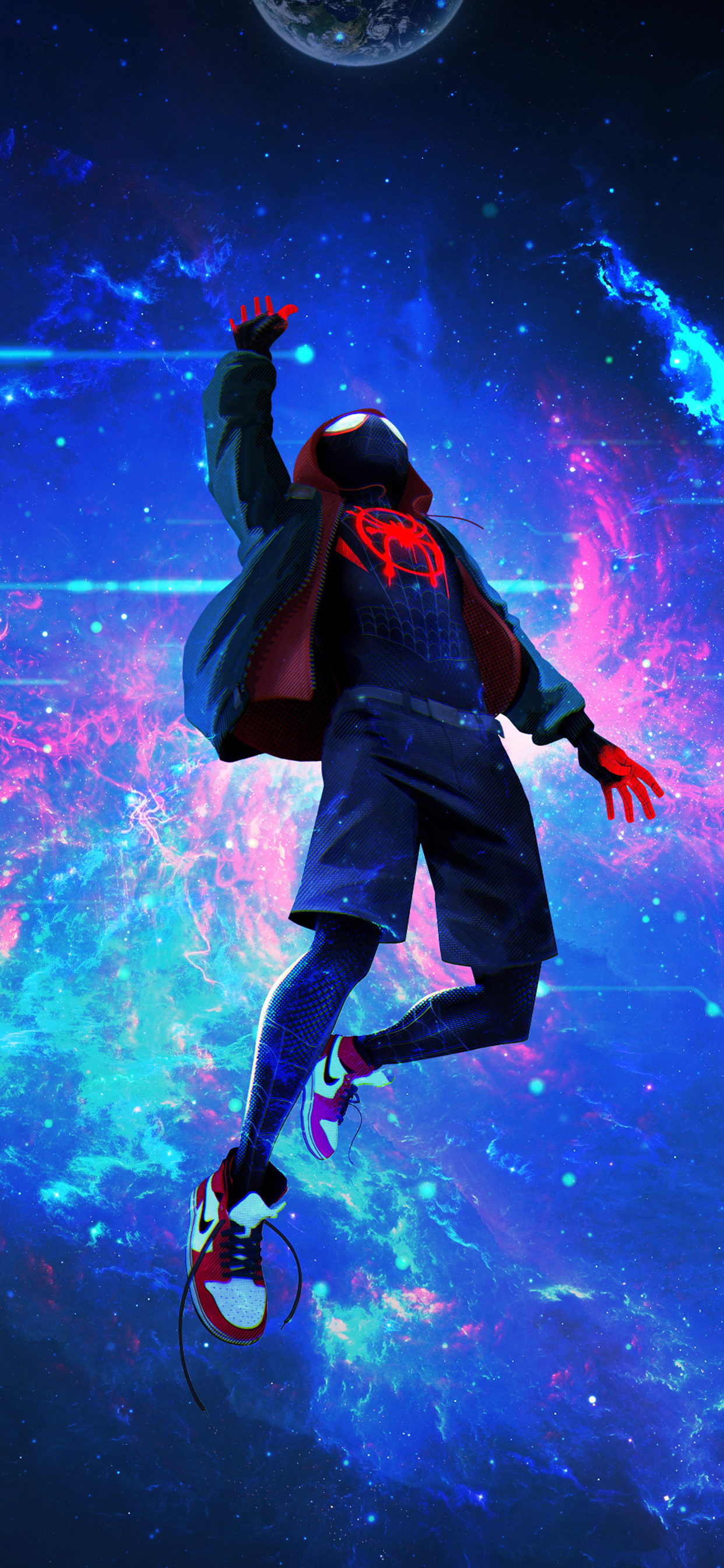1242x2688  MIles Morales Spider-Man Into the Spider-Man Into the spiderverse wallpaper phone