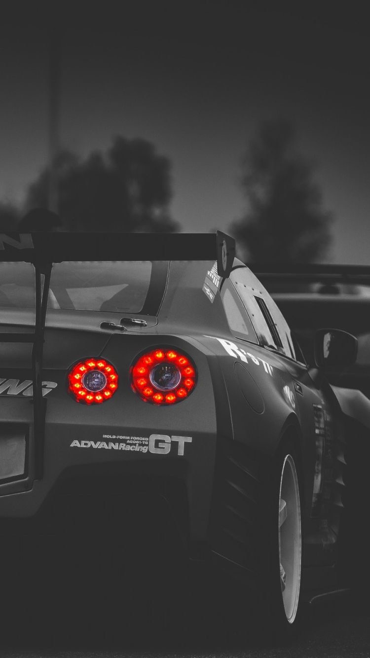 750x1334 Обои для телефона Nissan GTR R35 