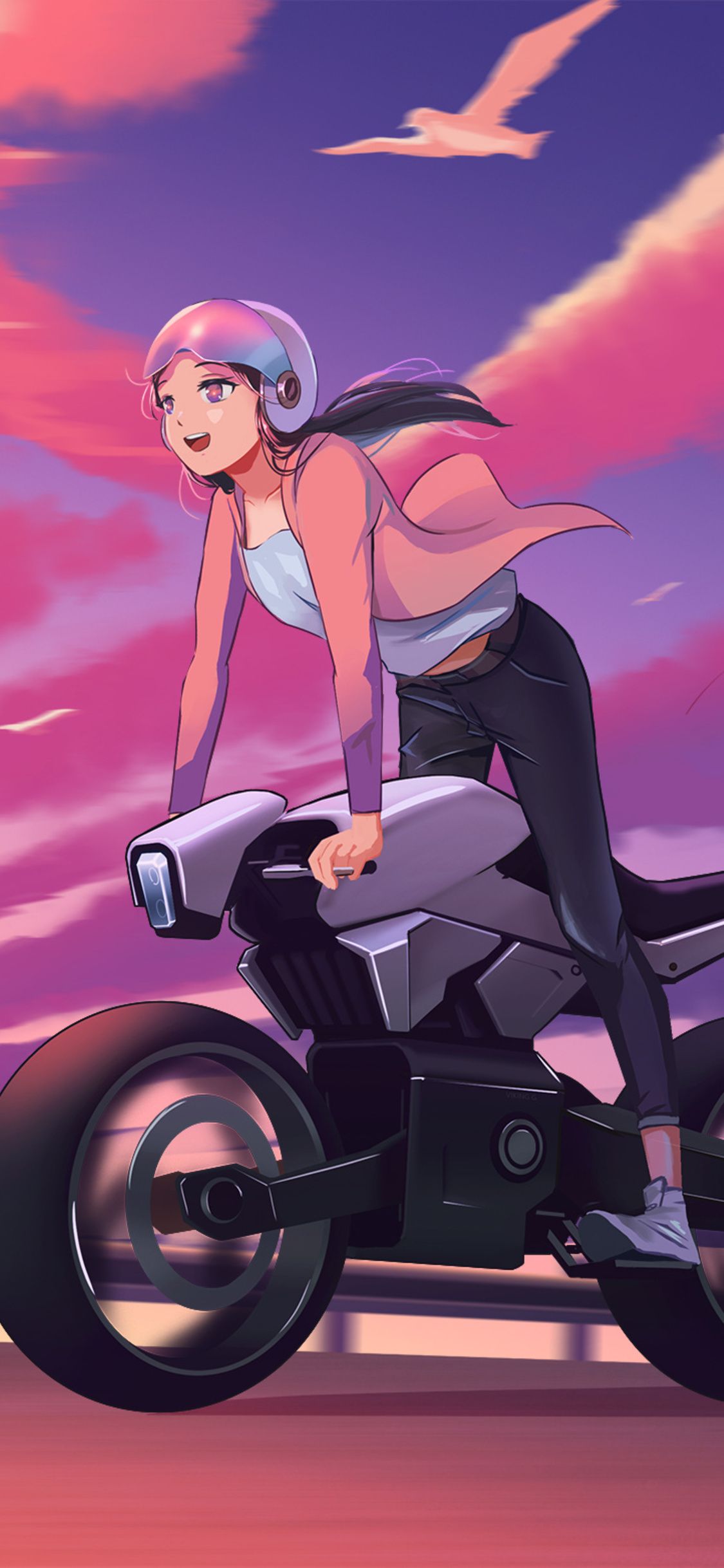 1125x2436 Biker girl wallpaper by sarushivaanjali - fe - Free on ZEDGE ™ 