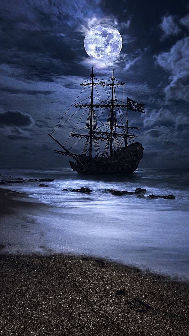Пиратская шхуна черная Жемчужина