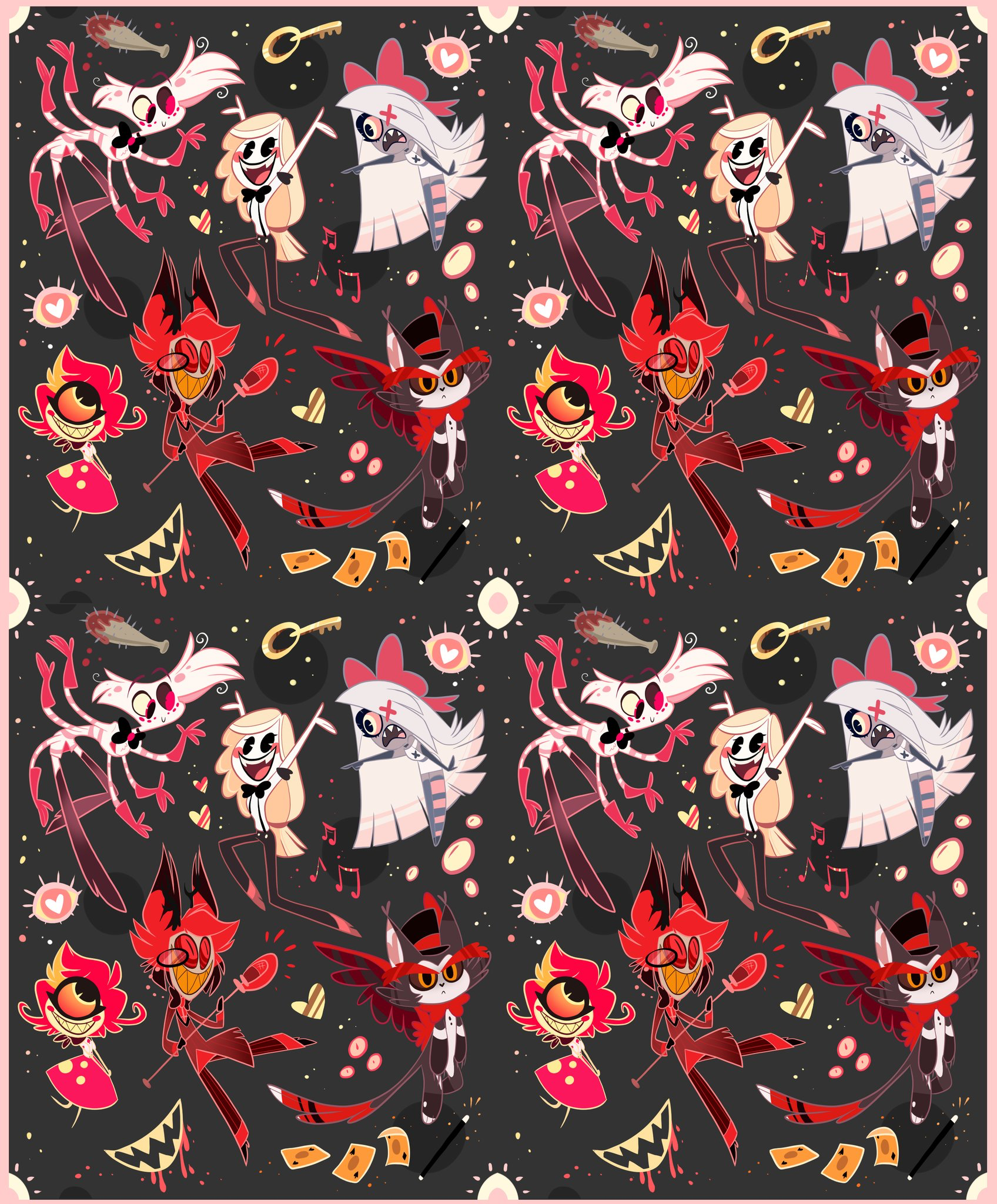 1696x2048  Alastor Hazbin Hotel Обои - Обои Cave