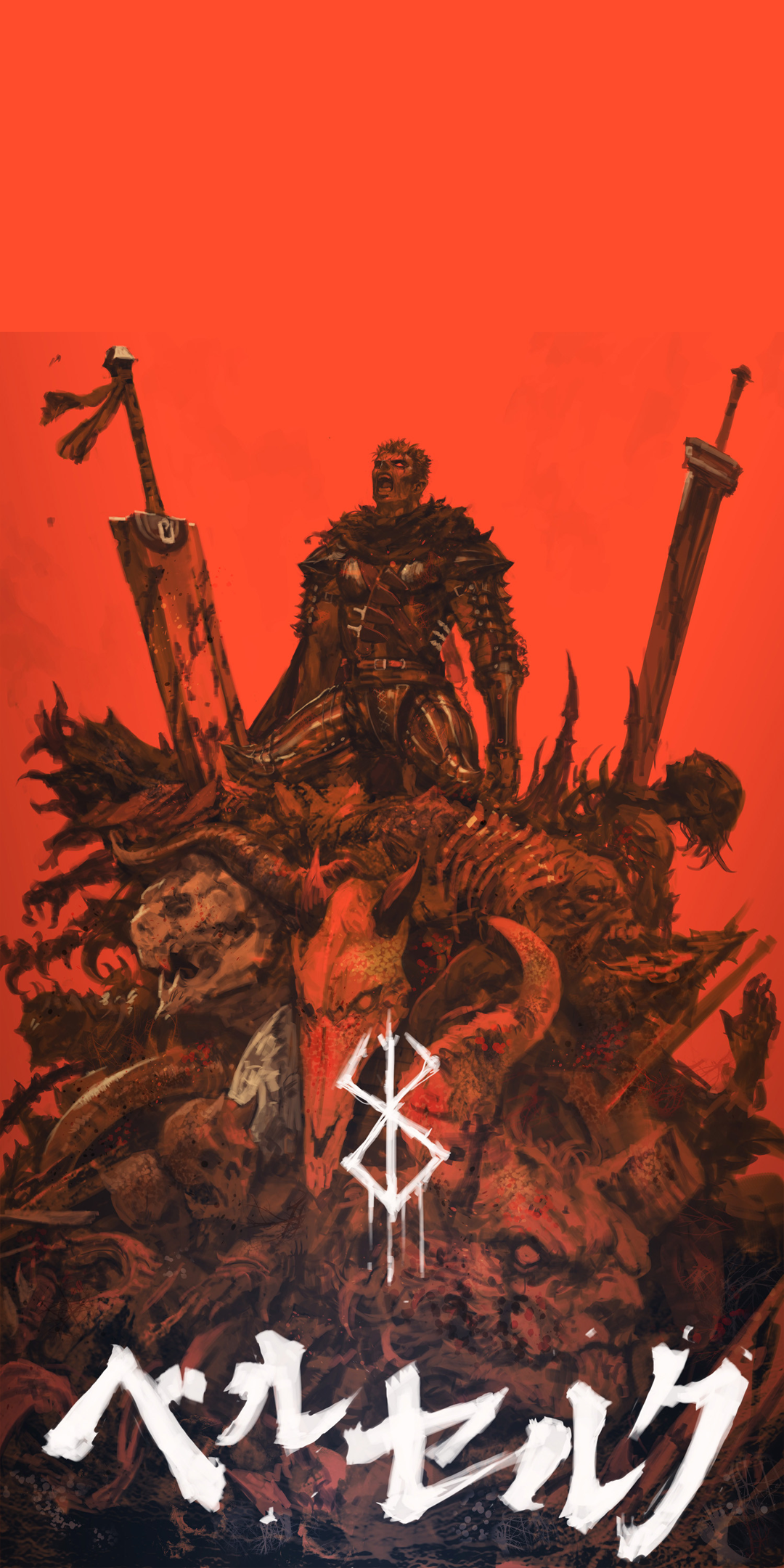 1080x2160 Берсерк обои для телефона | Обои для рабочего стола Berserk Anime Awesome anime