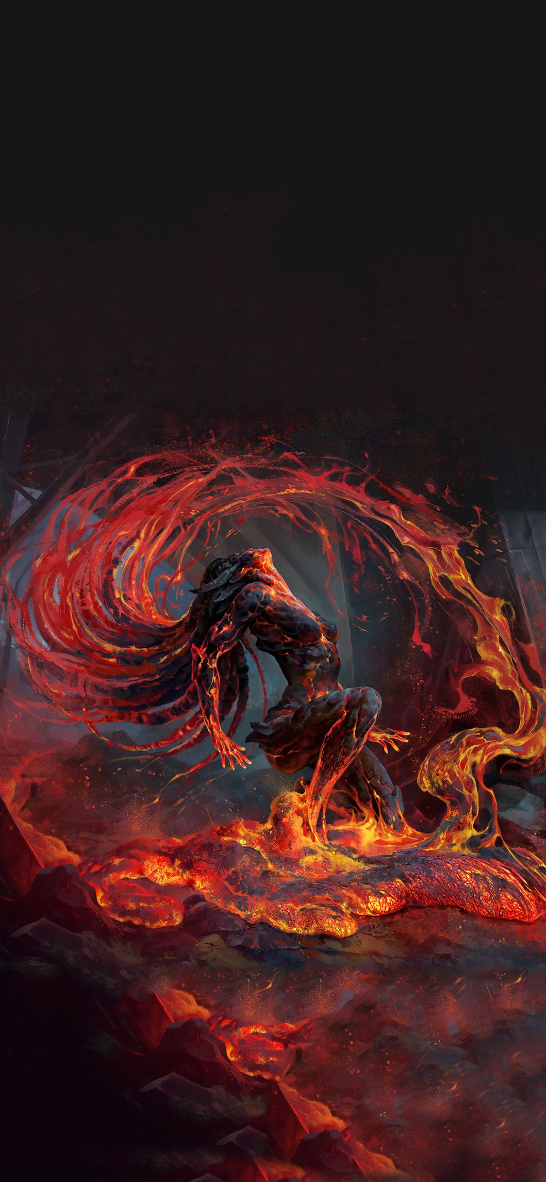 1125x2436   Реалистичный экран телефона Разбитые обои - Обои Пещера