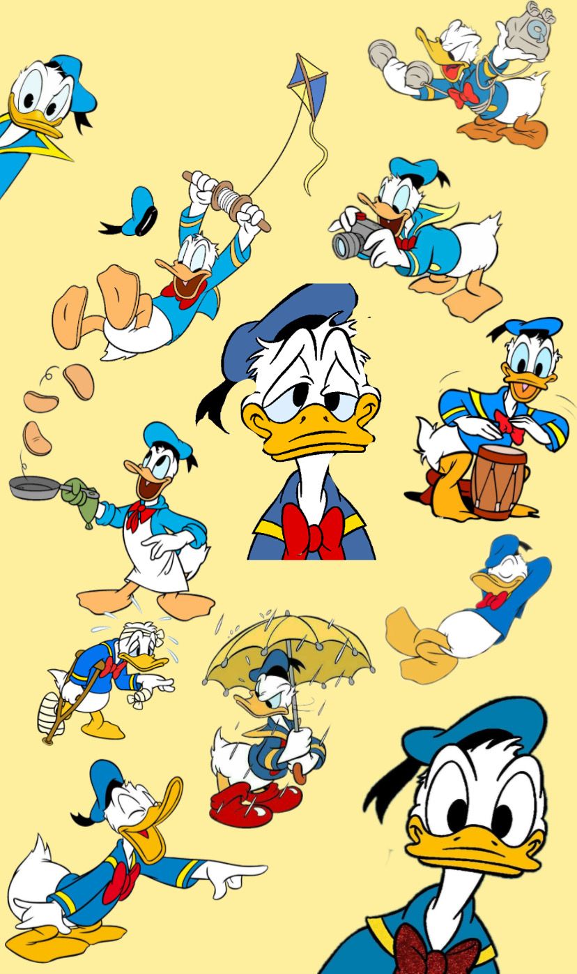 828x1396   Donald Duck Phone Wallpaper - iXpap