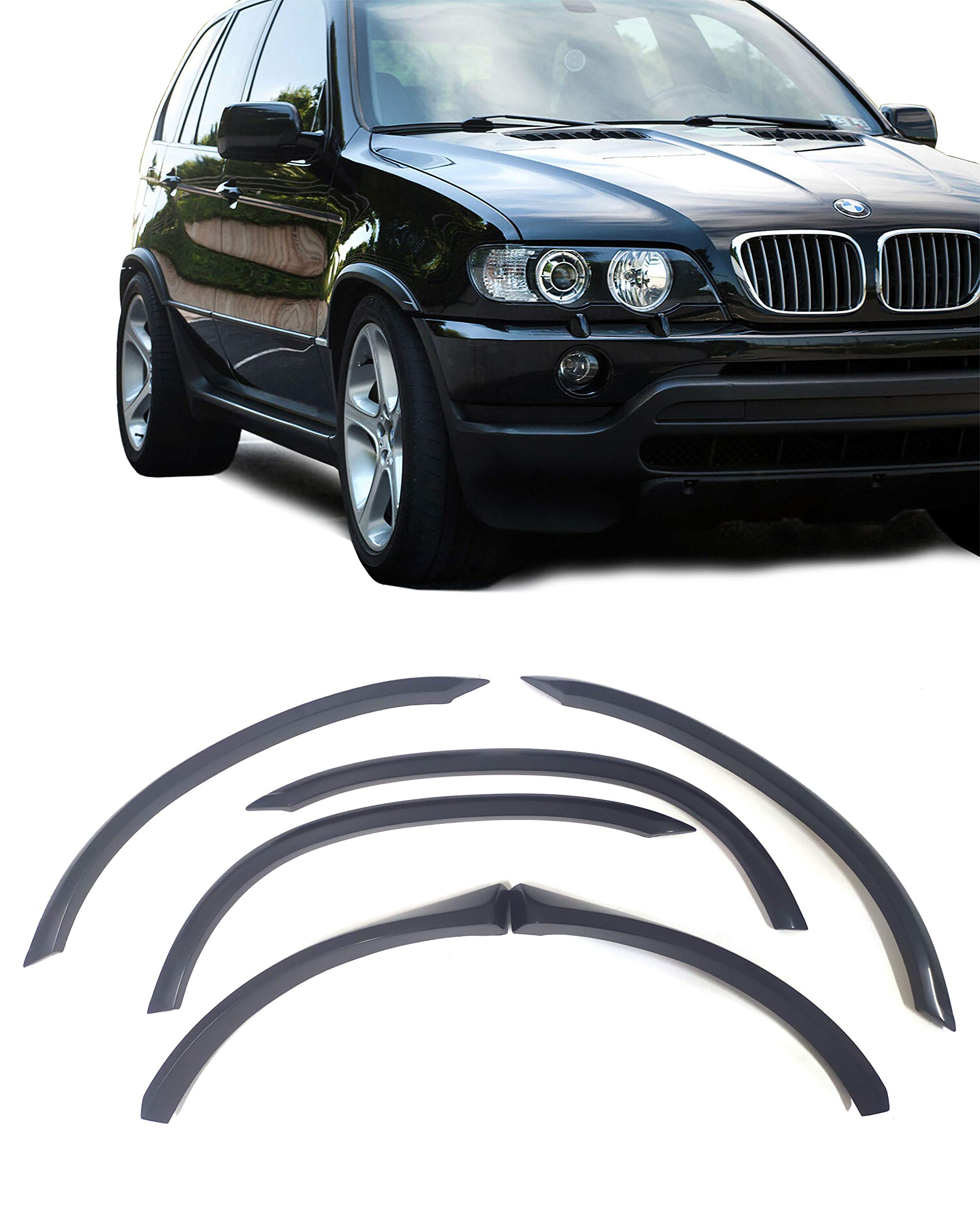 2073x2560  AMAZON.COM: LASCCAR Широкие вспышки Fender Flares Set Arches Sarges Sarters Fit BMW X5 E53: Automotive