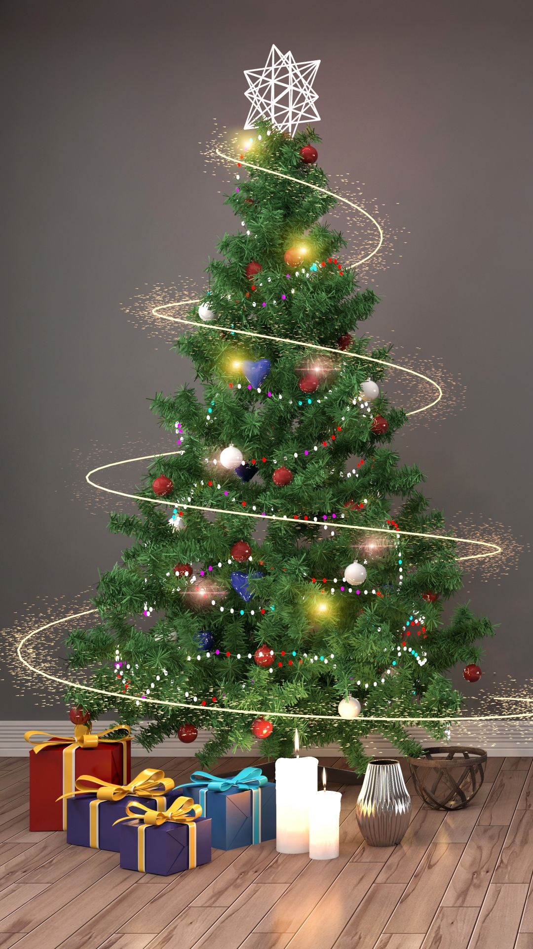 1080x1920  christmas Обои на телефон - WallShub: wallshub