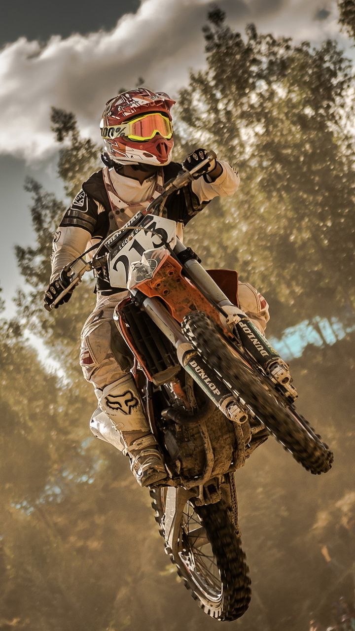 720x1280 dirt wallpaper, трюки, силуэт, закат, 4k, внедорожник, мотокросс • Обои для вас HD HD для рабочего стола U0026 Mobile