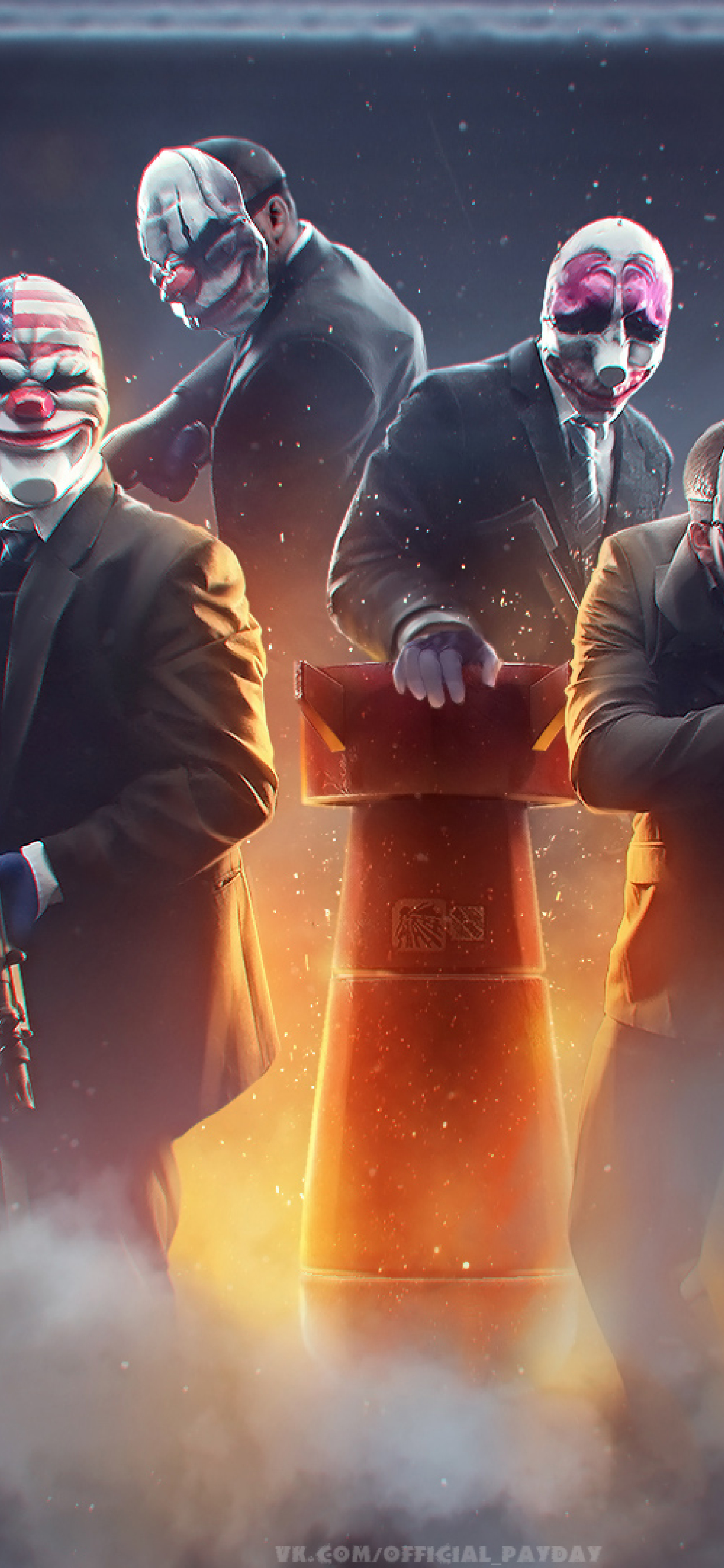 Обои на телефон payday 2