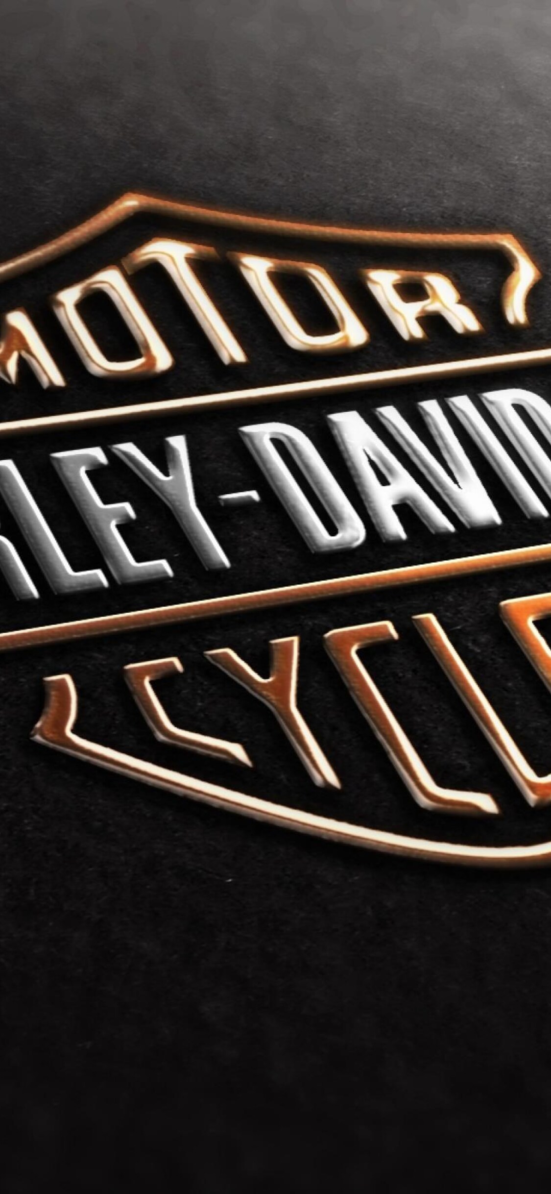 1125x2436 Harley Davidson Logo Wallpapers Mobile