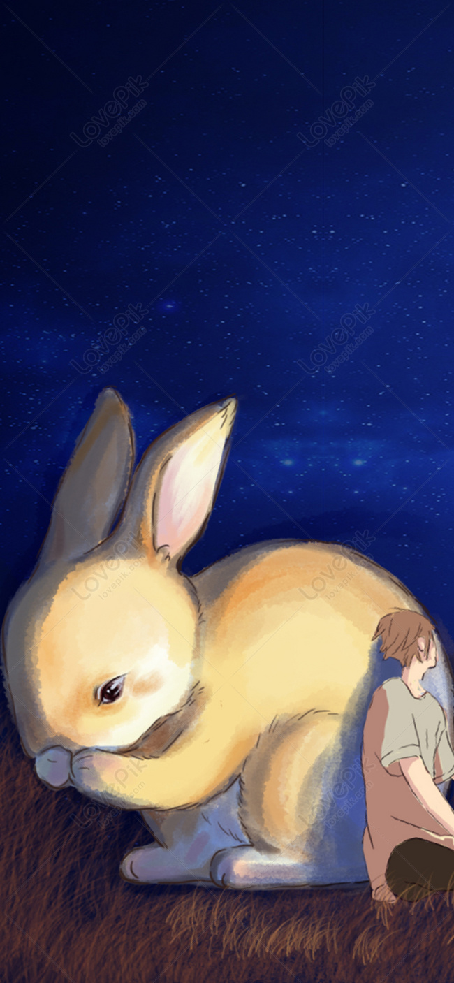 650x1407   сотовый телефон обои для мальчиков и кроликов фона фона бесплатно скачать на ovepik | 400245143