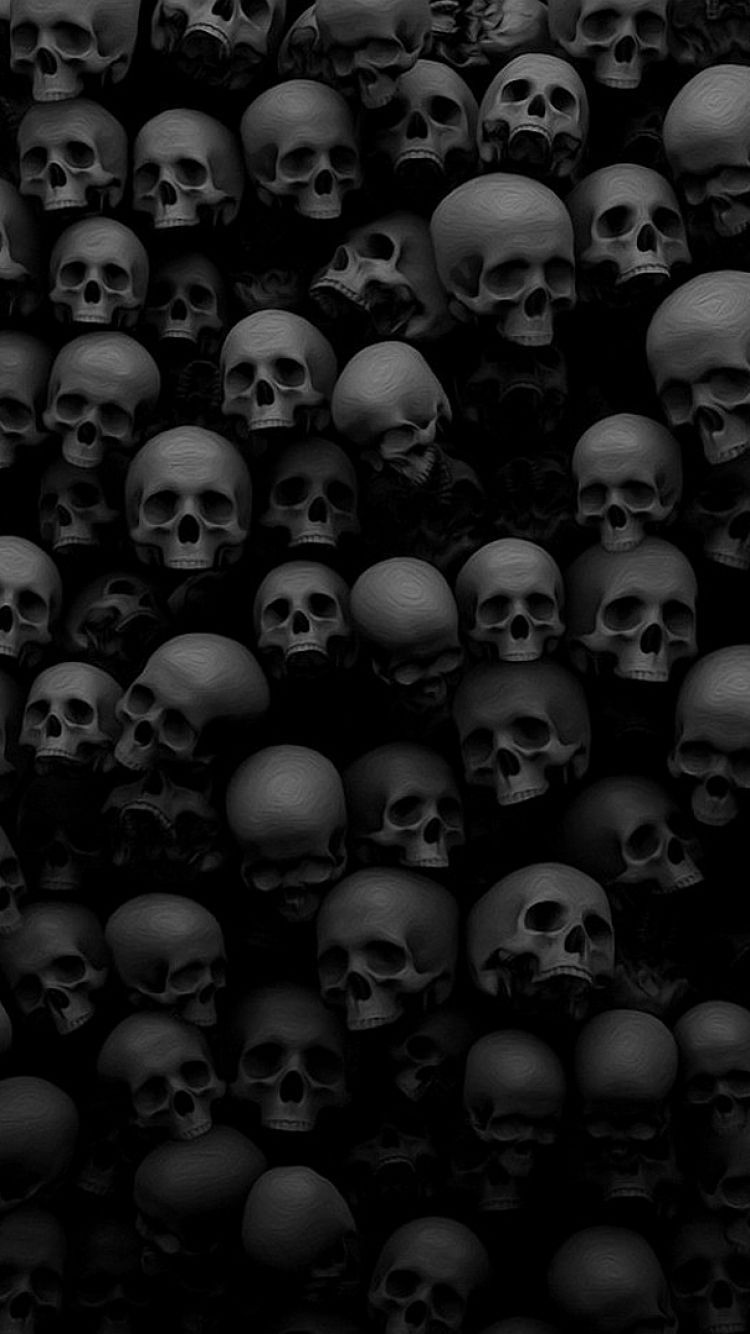750x1334 _skull iPhone обои - лучшие бесплатные черепные фоны iPhone - WallpaperAccess