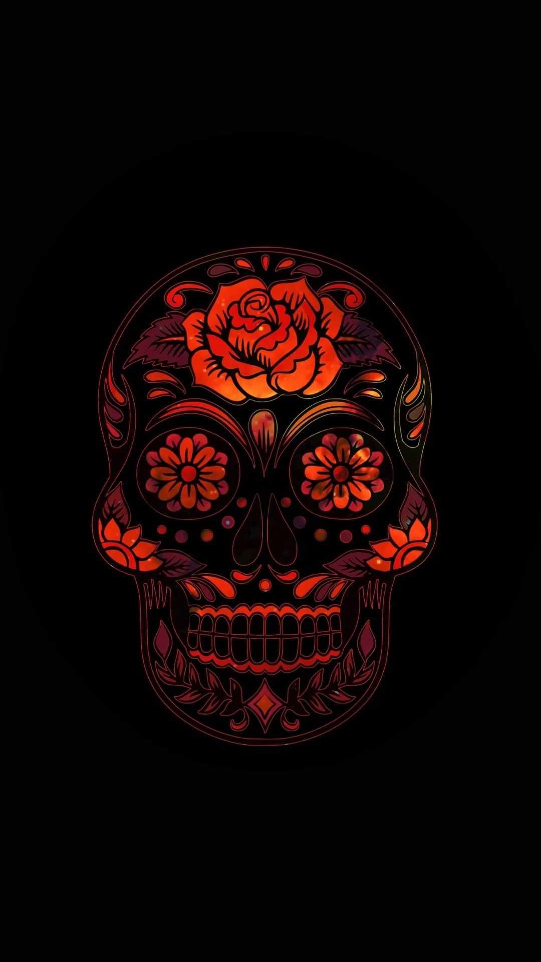 1080x1920 red Skull Phone Wallpapers - Топ бесплатно Красный череп фона телефона - WallpaperAccess