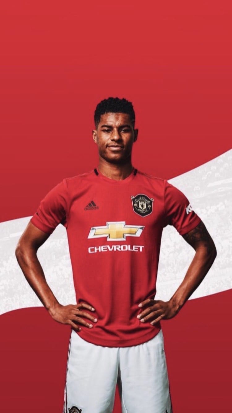 750x1334 Marcus Rashford Manchester United Wallpapers - Топ-бесплатный Marcus Rashford Manchester Единые фоны - WallpaperAccess