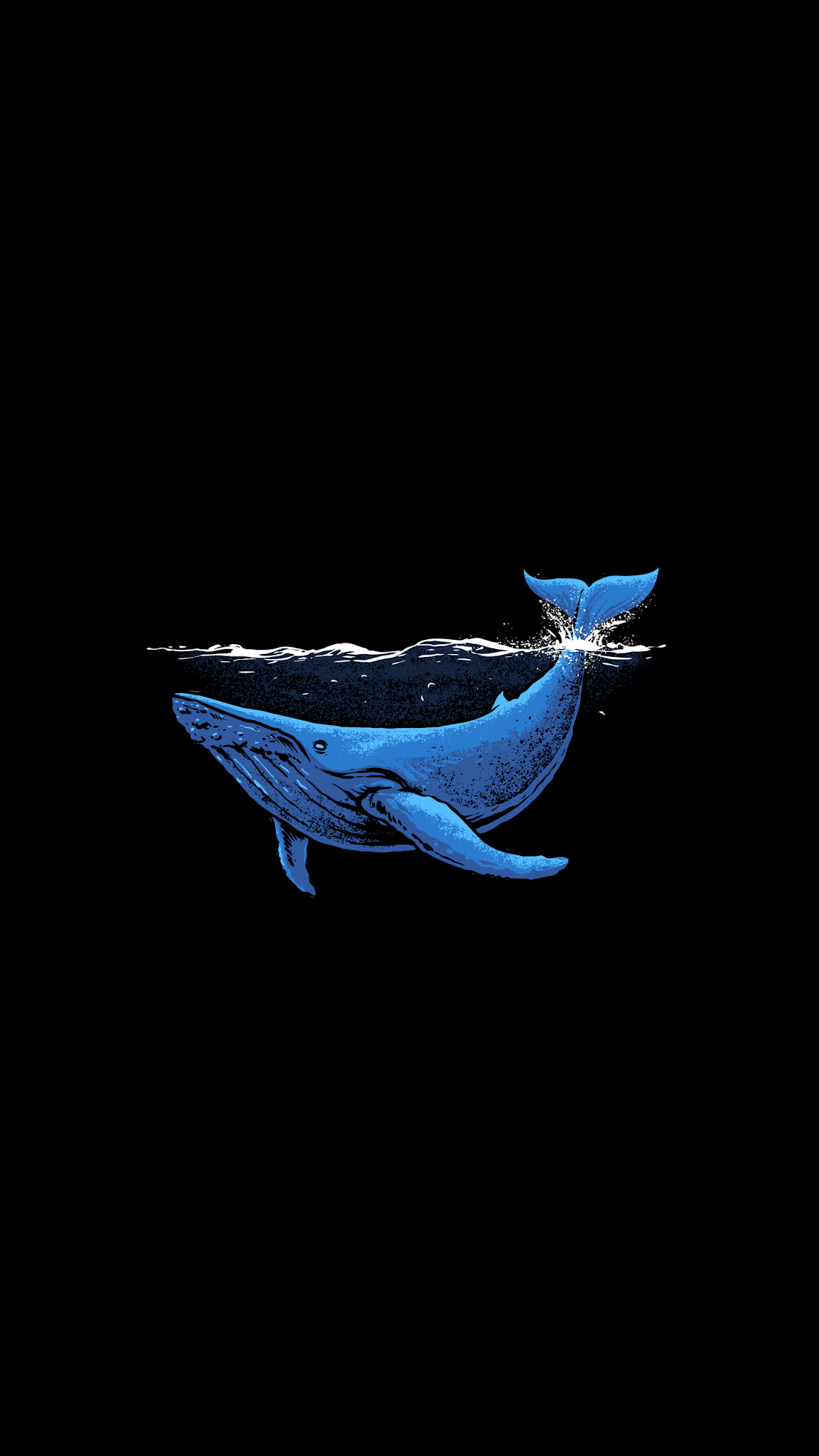 1152x2048 whale минималистские картинки на телефон - лучший бесплатный китовый минималистский мобильный фоновые фоны - WallpaperAccess