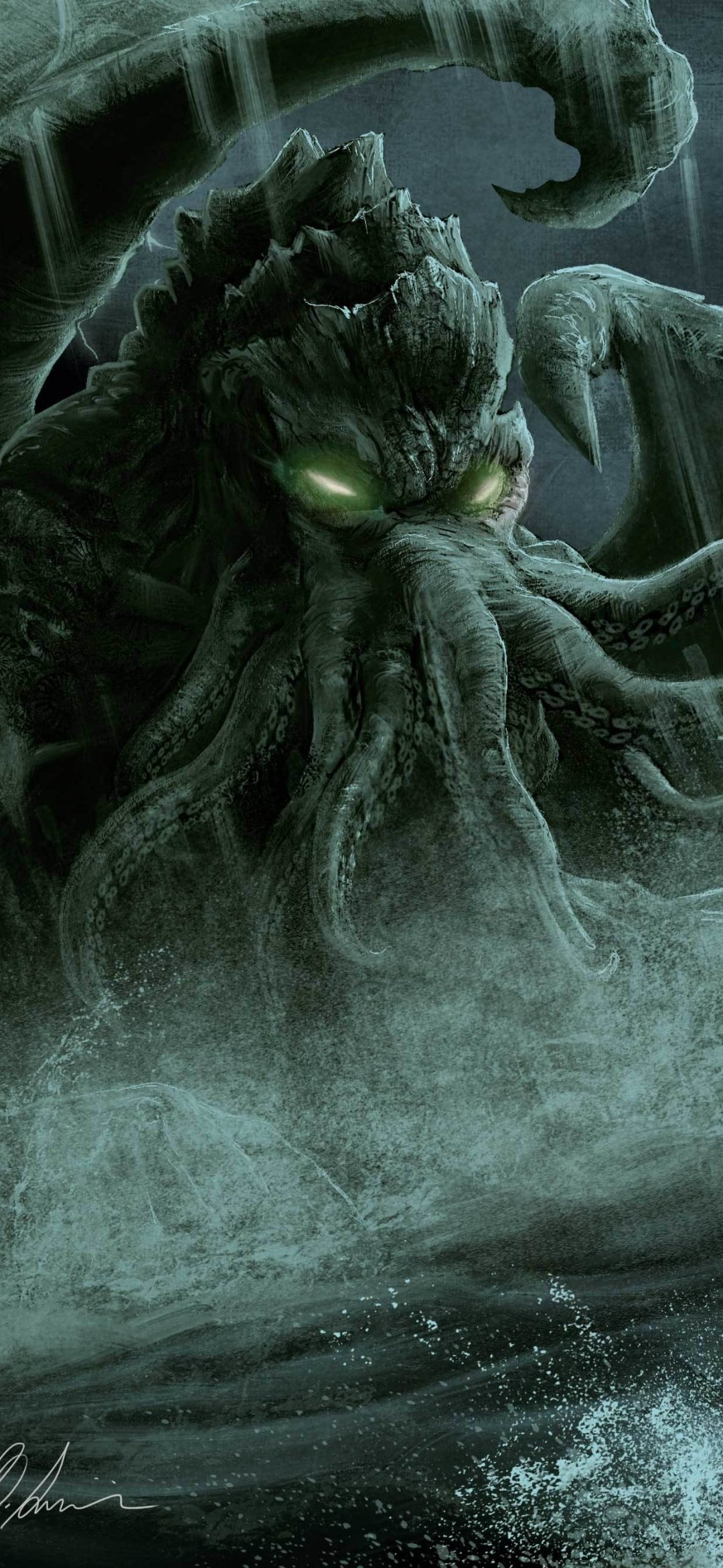 1080x2340 ? Cthulhu Dalek HP Lovecraft Доктор Кто опережает обои | (35043) 