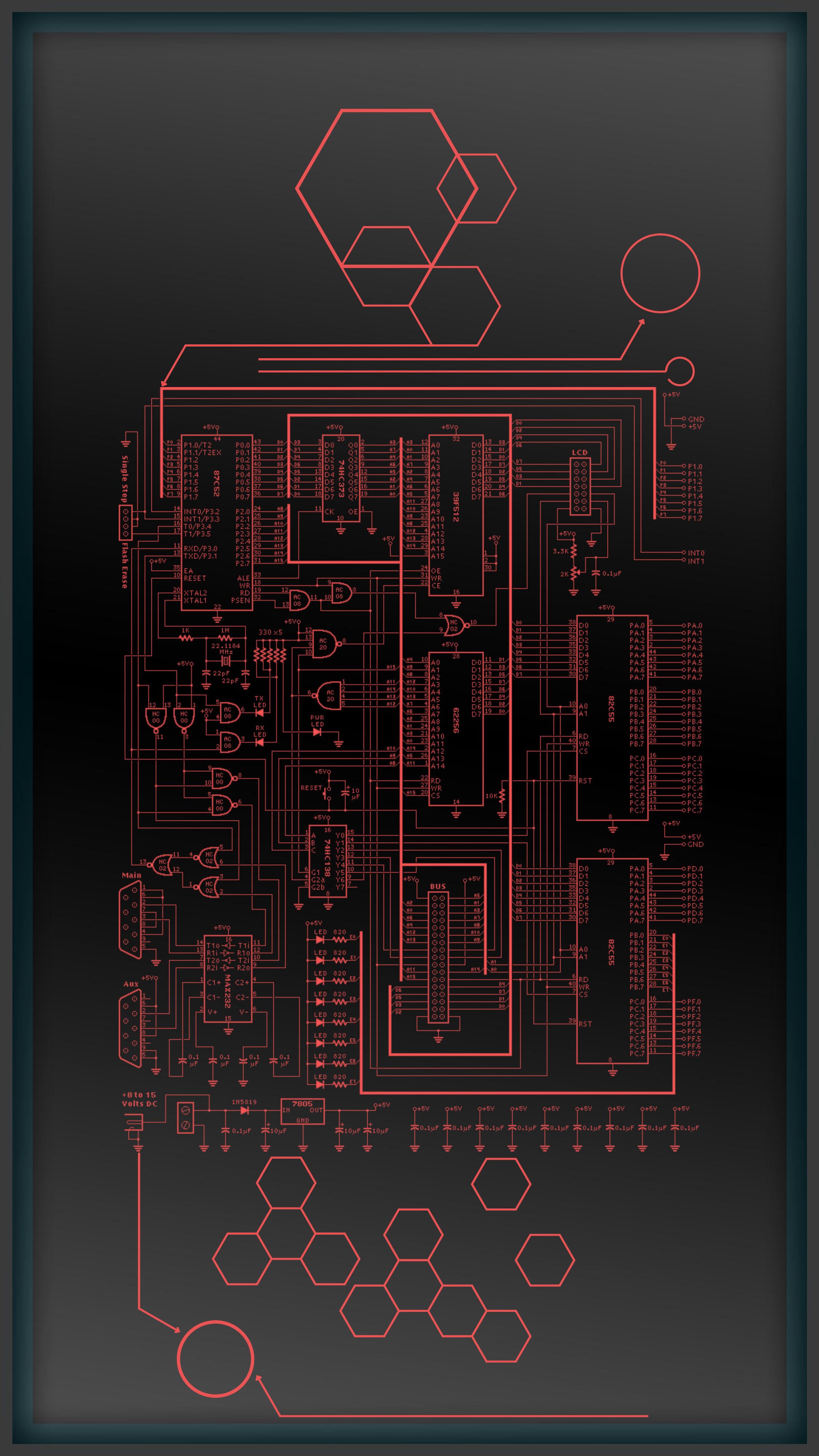 2250x4000  hi Tech клавиатура на мобильном Обои FLARE
