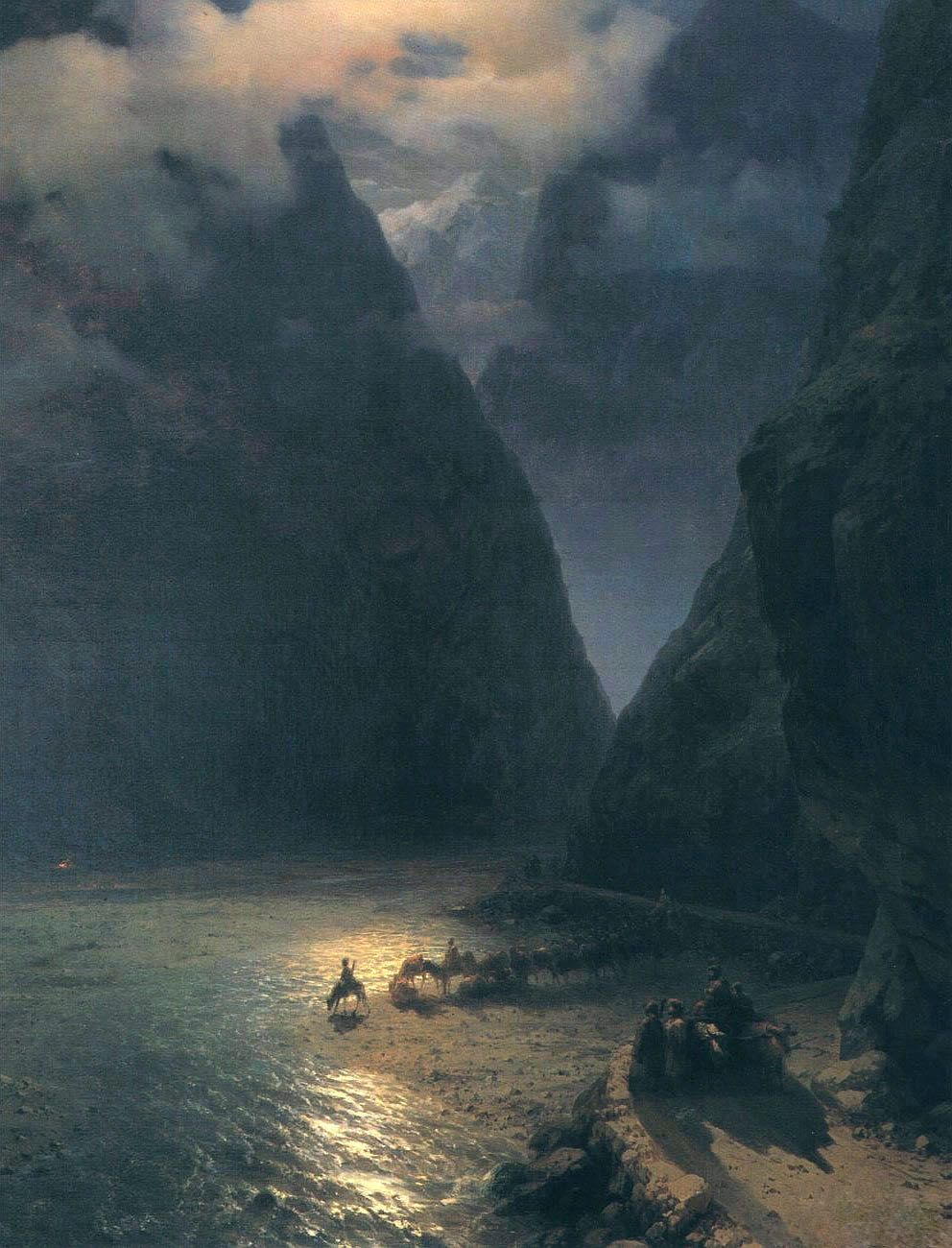 992x1300   ? Картины горы Ландшафты Картины Ивана Айвазовские Русские Обои | (78714) 