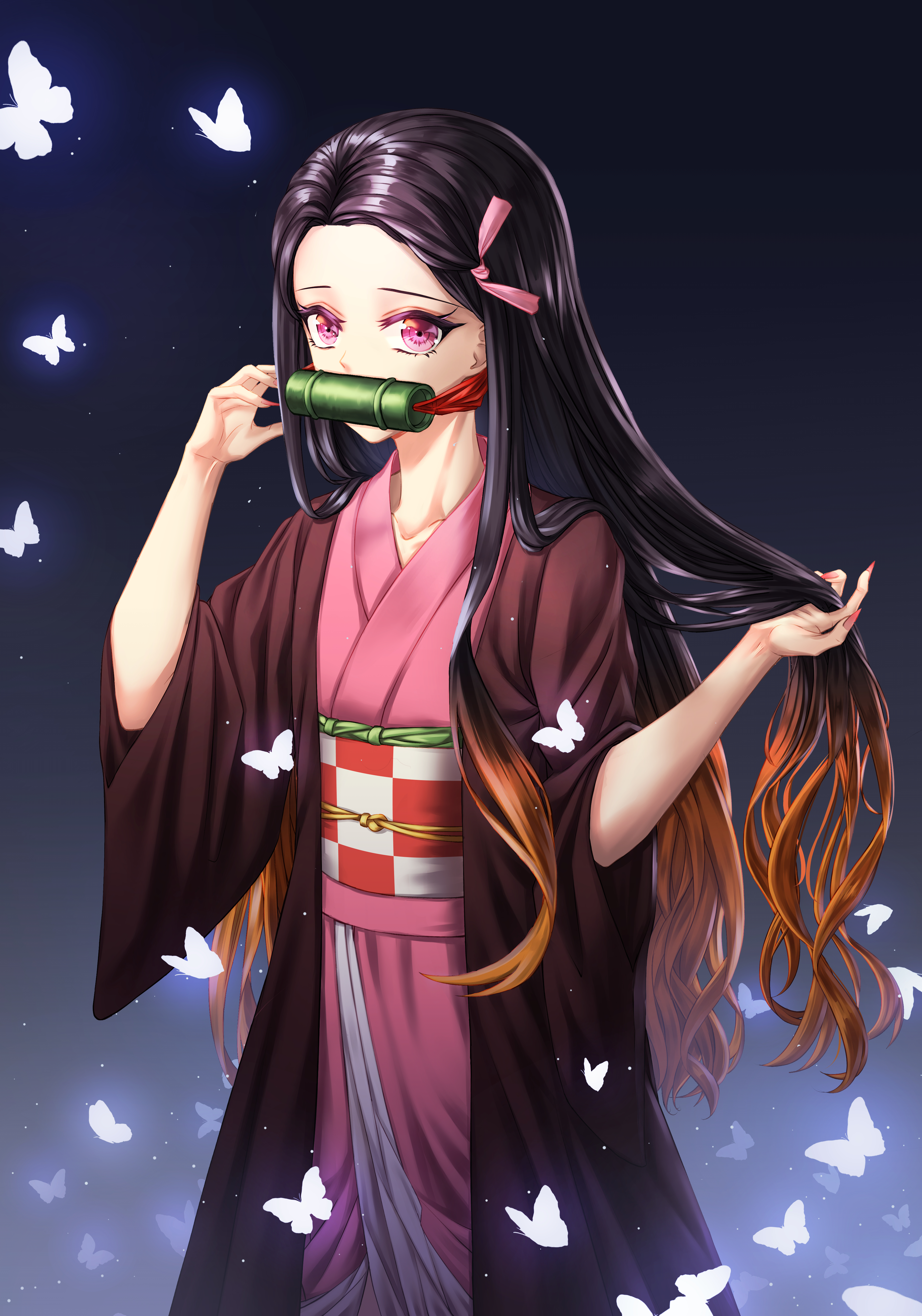 3500x4993  327608 Nezuko Kamado, Kimetsu No Yaiba, 4K Phone HD HD Wallpapers