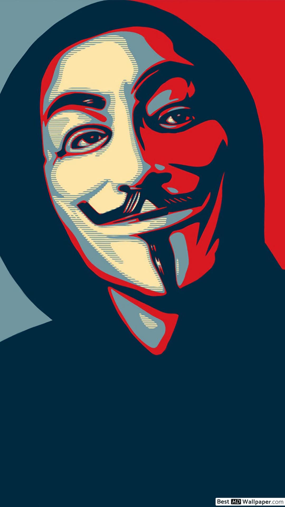 1080x1920 ? Anonymous Mask Man Wallpaper HD 1080P (12) | Бесплатно скачать 