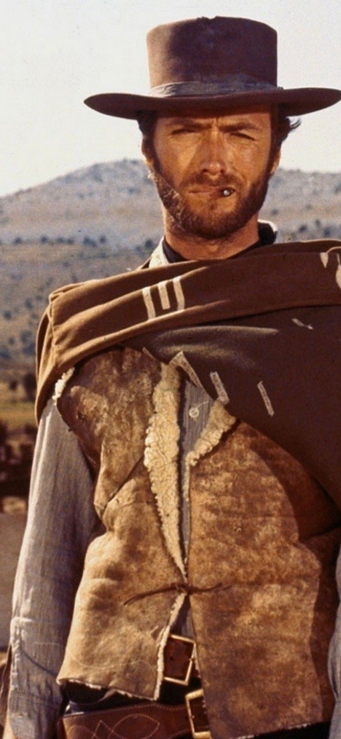 1125x2436  Clint Eastwood Телефон Обои размещены Zoey Mercoaado