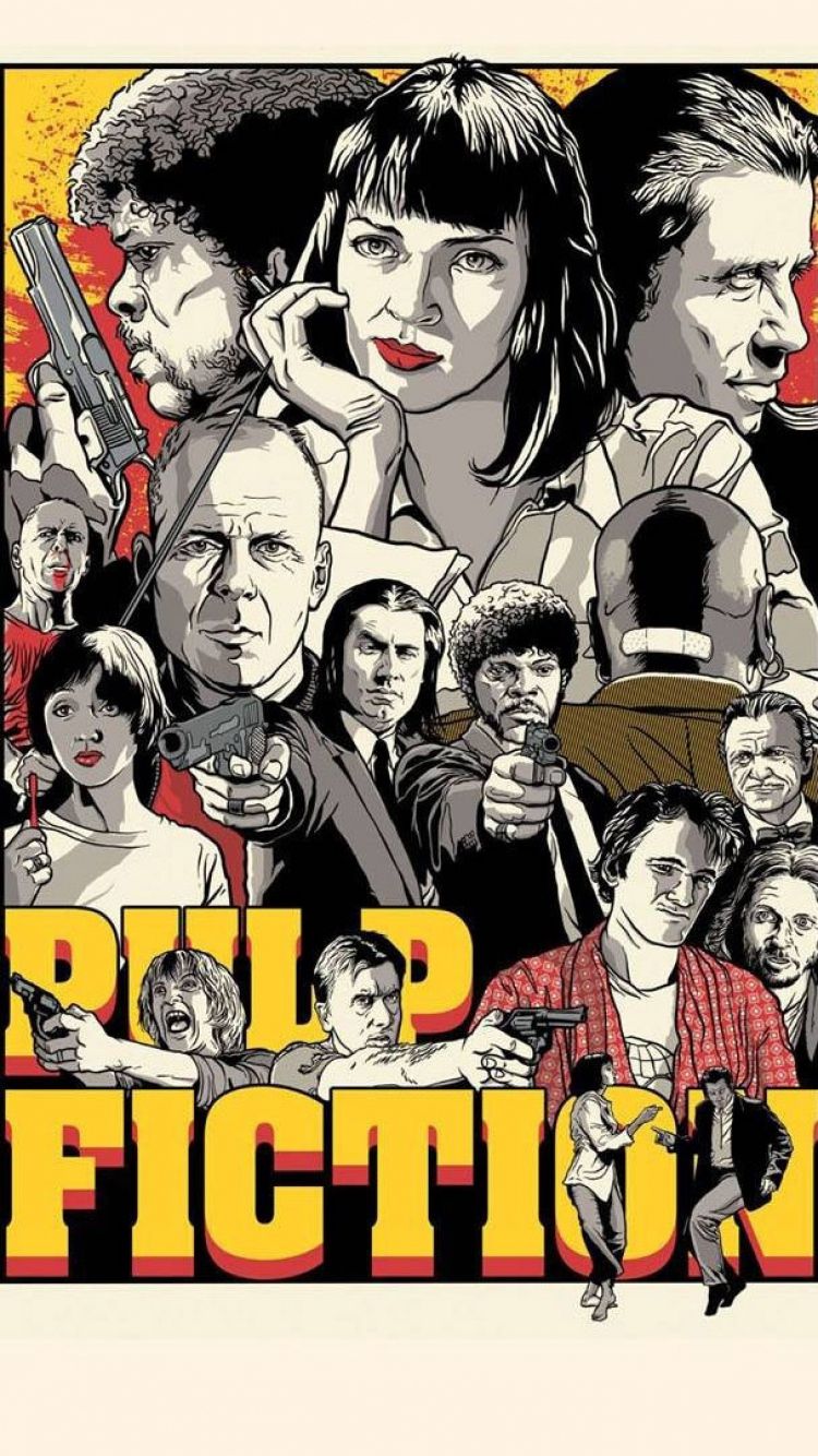 750x1334  PULP Fiction iPhone Обои для iPhone - Top Free Pictual Fiction iPhone Фон - WallpaperAccess