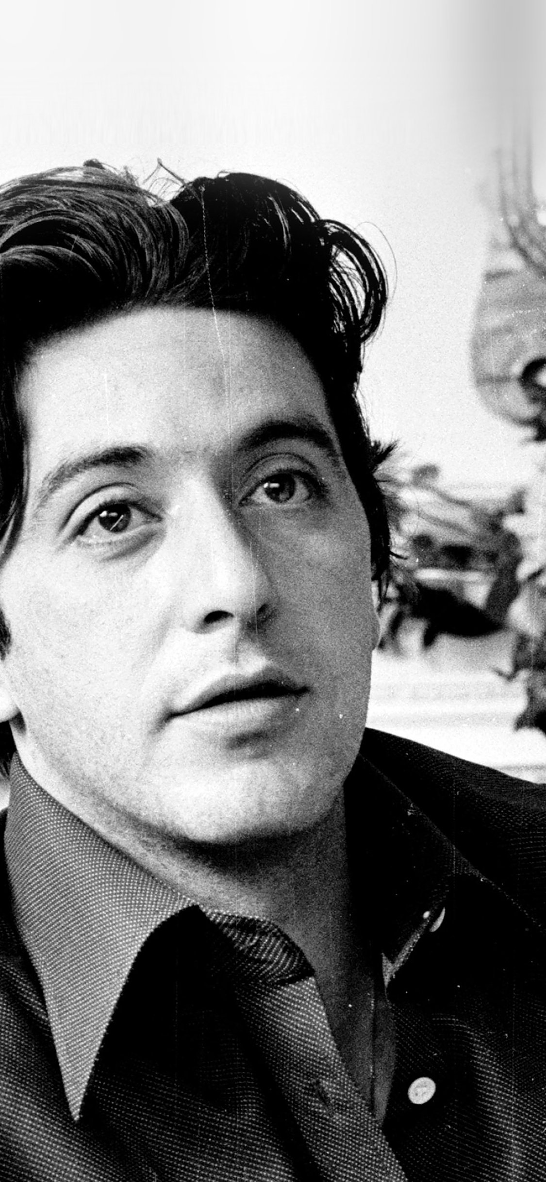 1125x2436   502539 Al Pacino Micael Corleone HordFather Monochrome Обои - Mocah HD Wallpapers