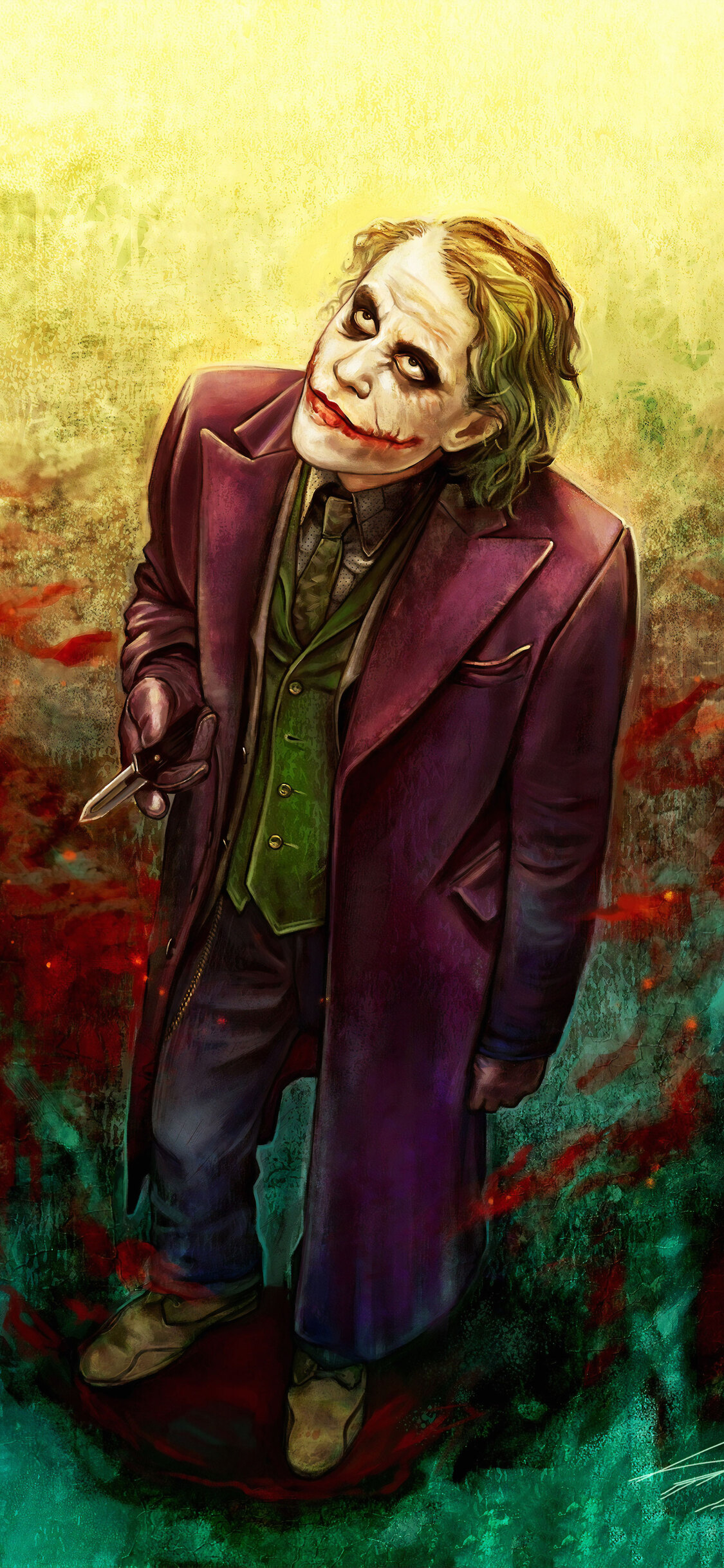 1125x2436 joker heath ledger 4k wallpaper # 139 