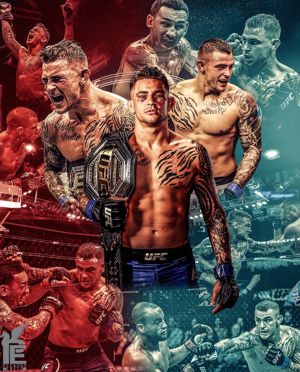 1032x1280 dustin Poirier от Pegasuseits - 58 - бесплатно на Zege ™ | UFC, MMA, Cool Poses