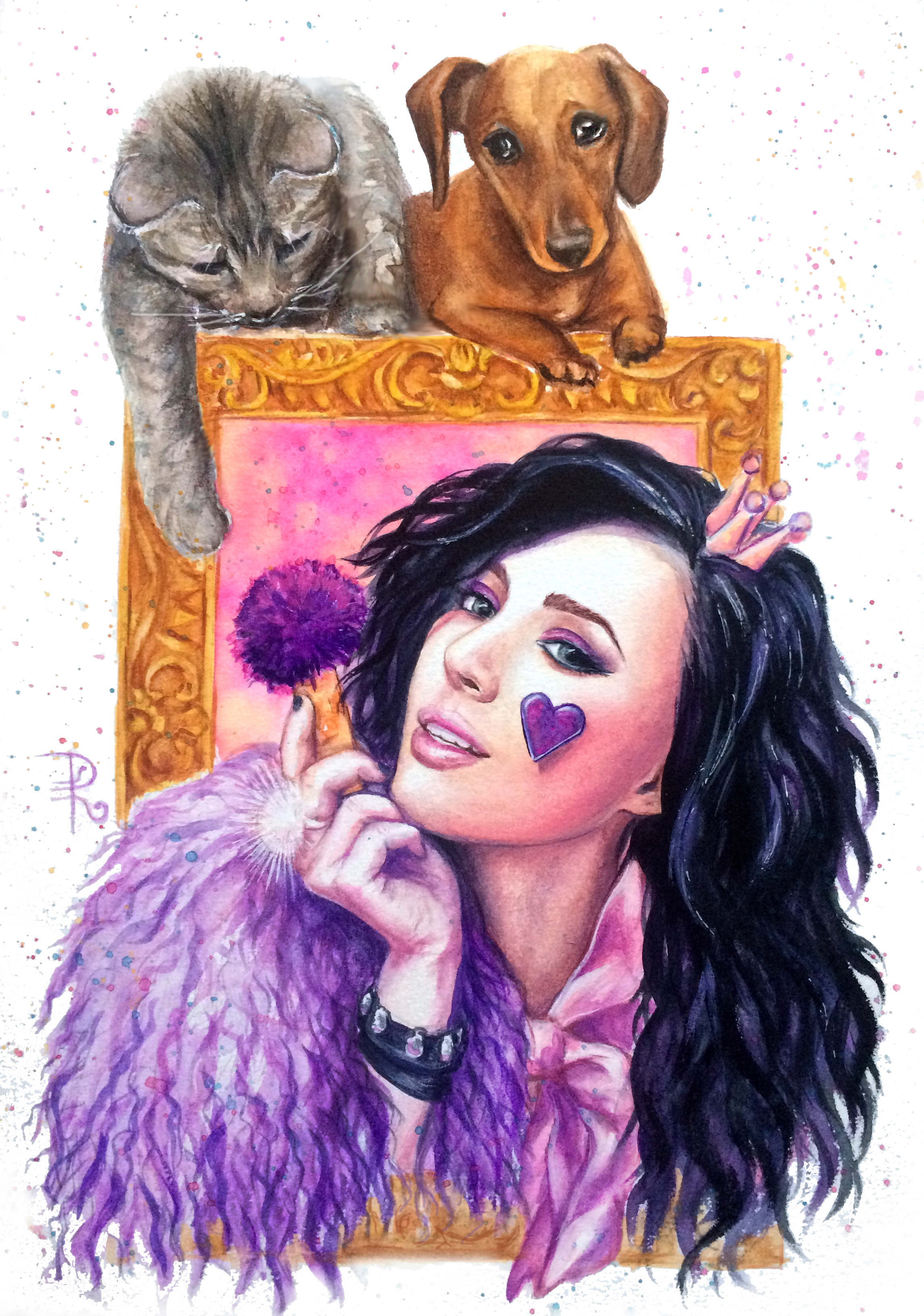 2292x3264   Иллюстрация Кейт Clapp в Стиле Графика | Irlureds.ru 