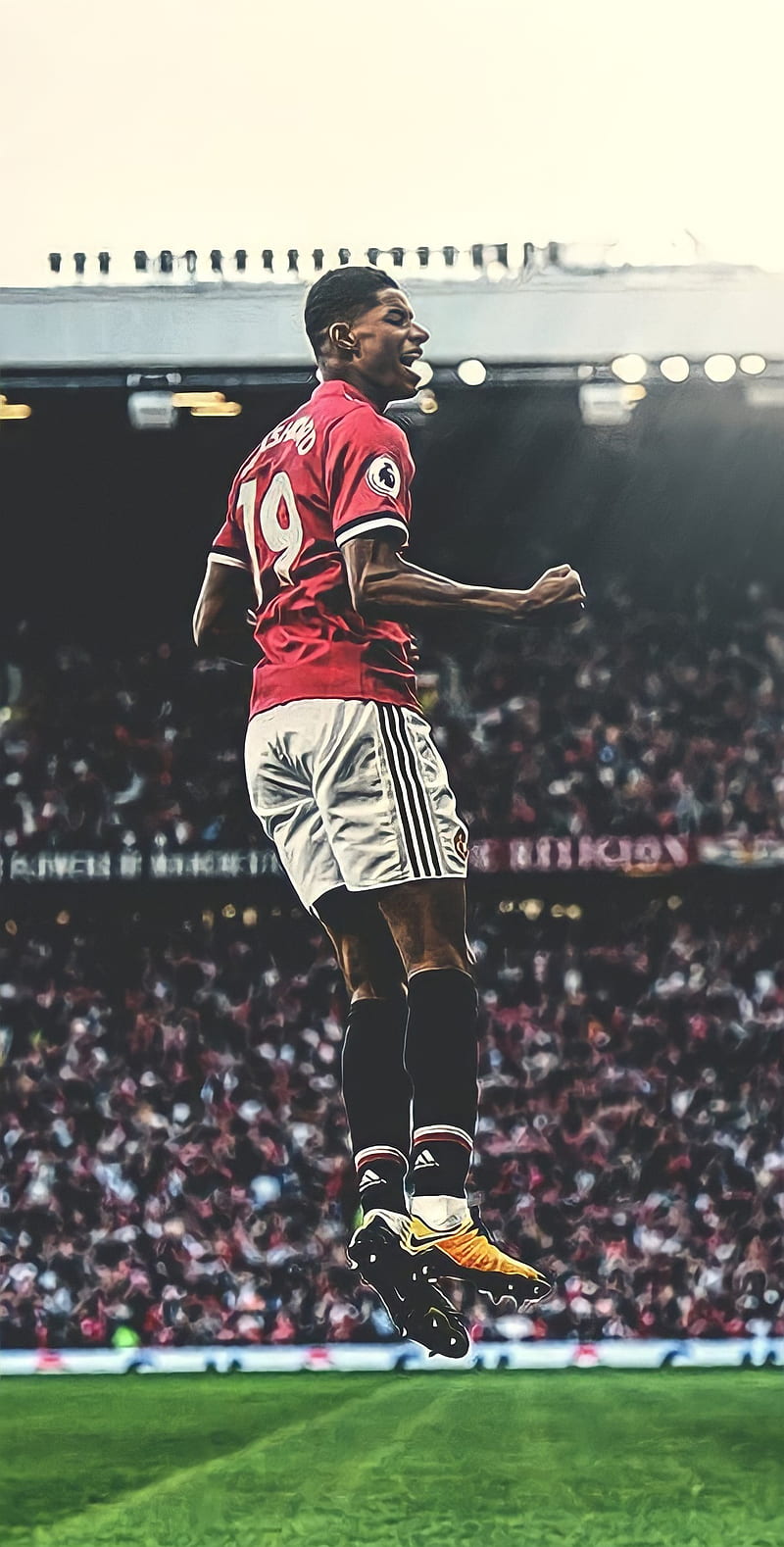 800x1578  F_Edits - Marcus Rashford, на мобильном телефоне, Манчестер ... 