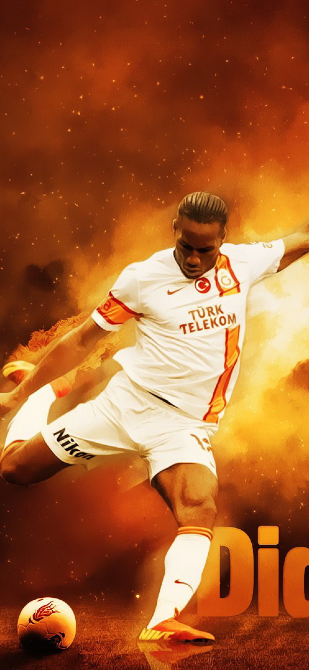 1170x2532  sports Didier Drogba - Mobile AsyssDidier Drogba iPhone Обои скачать бесплатно 
