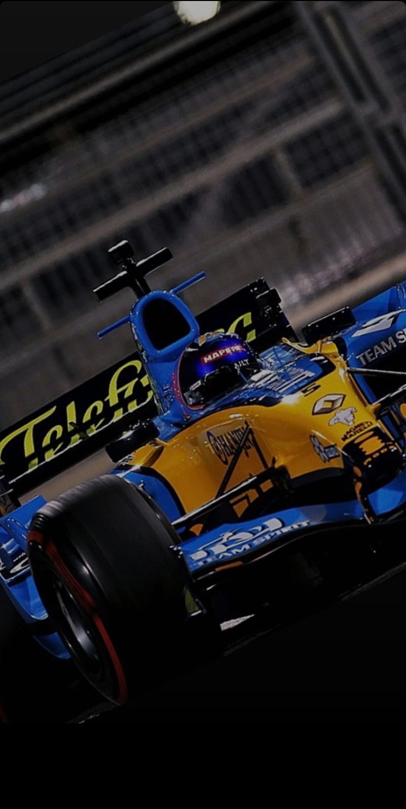 800x1593  fernando Alonso Renault Artwork / Обои | Behance