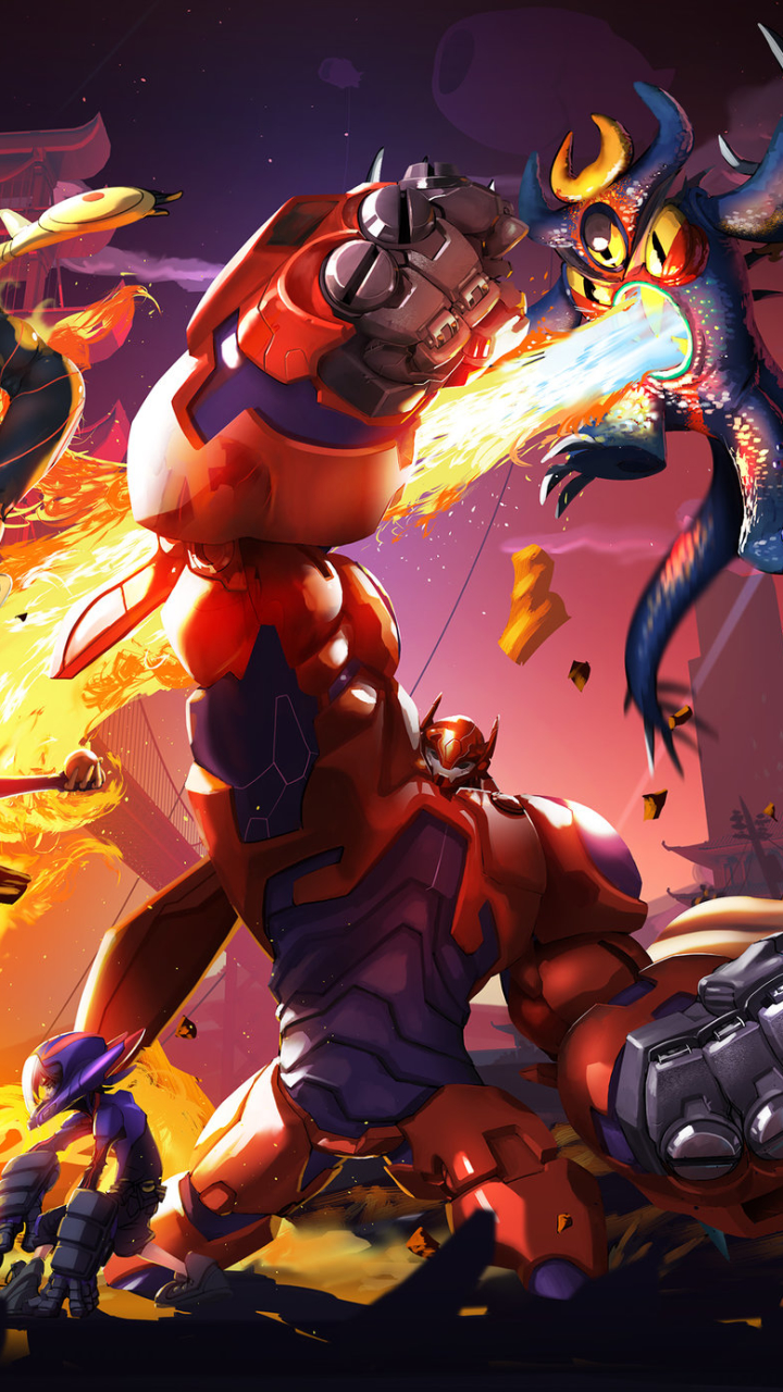 720x1280  big Hero 6 iPad Wallpapers - вершины Big Here 6 фона iPad - WallpaperAccess 