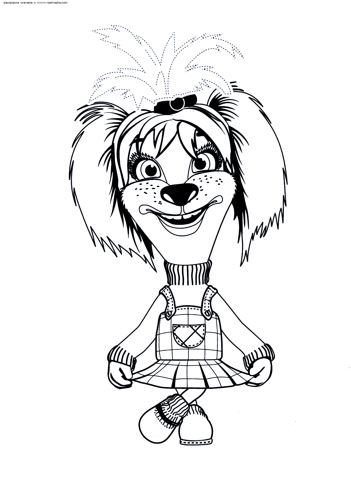 1192x1677   Раскраска Лиза Барбоскина в Палате | Раскраски барбоскиных для детей распечатать, скачать 