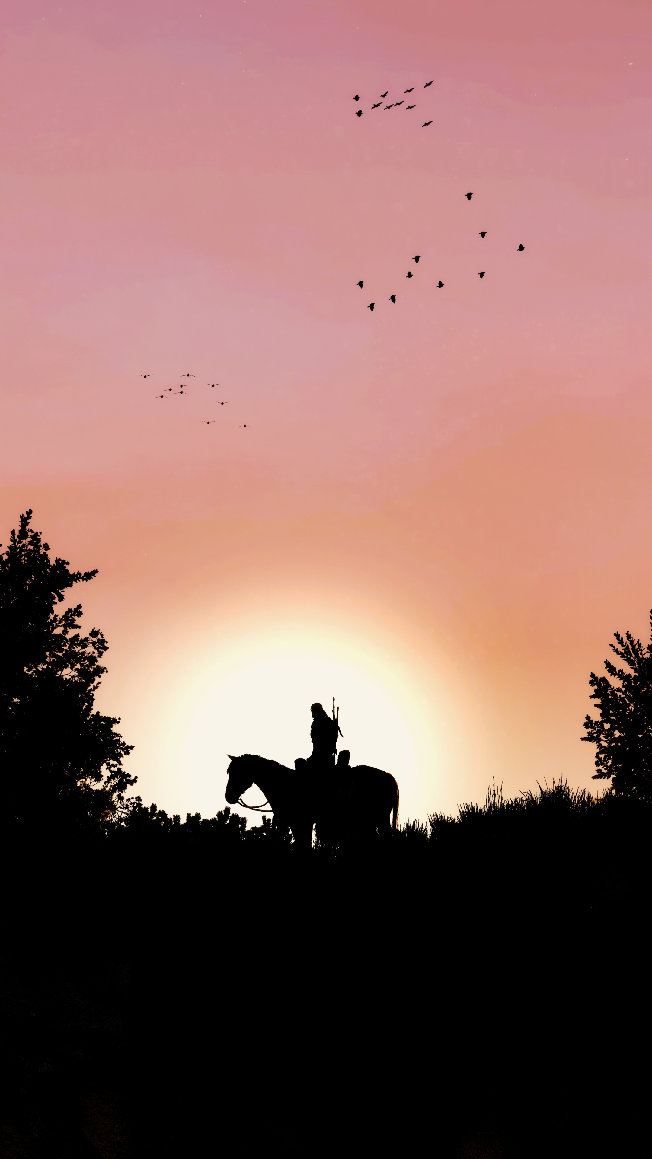 2160x3840  video игра Witcher 3: Wild Hunt - Mobile Abyss