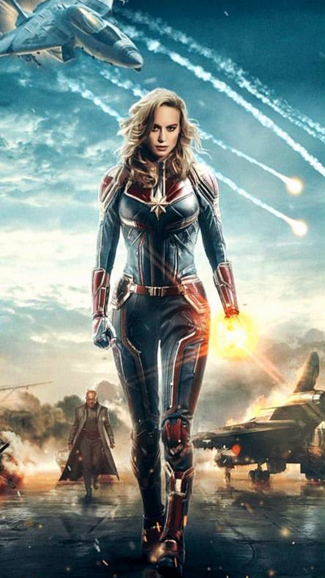 1080x1920  Iphone Captain Marvel Обои - обои Cave