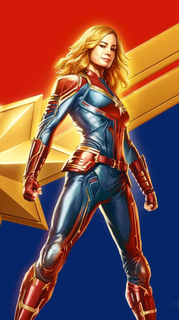 700x1246  Captain Marvel 4K обои # 4.2185 