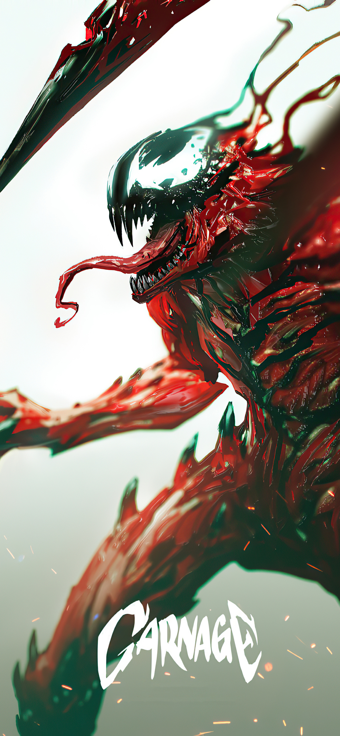 1125x2436 carnage телефон iPhone 4K обои бесплатно download