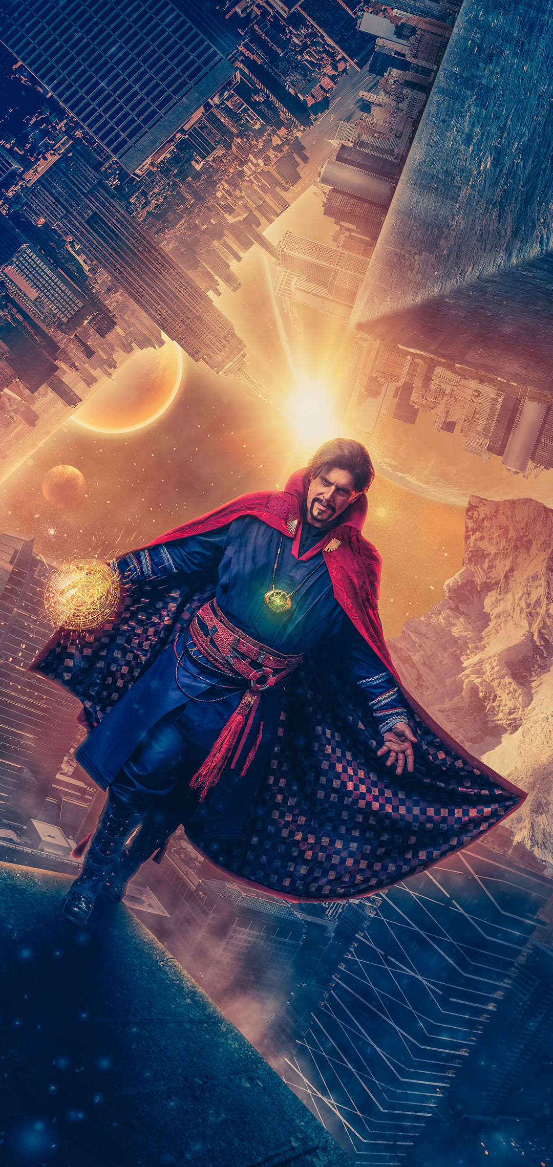 1080x2280  dr странный мультфильм обои - обои Cave