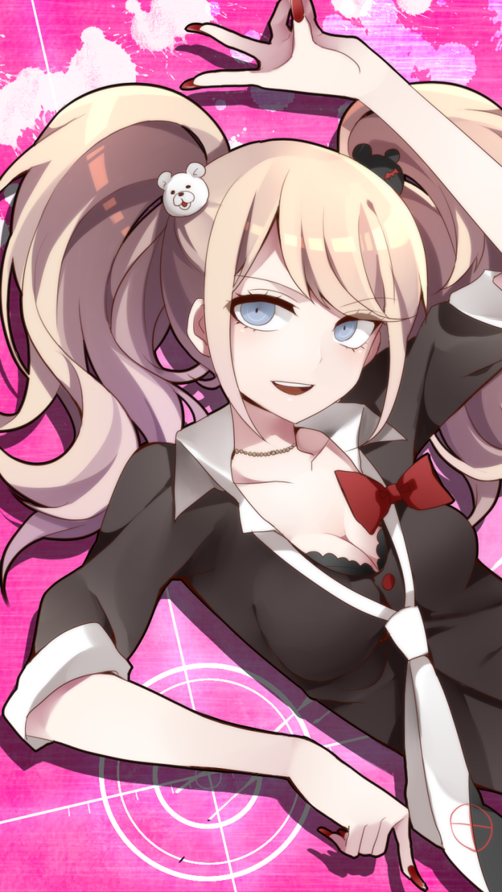 Danganronpa android. Аниме Данганронпа Джунко. Джунко Эношима. Джунко Эношима аниме. Школа отчаяния Джунко Эношима.